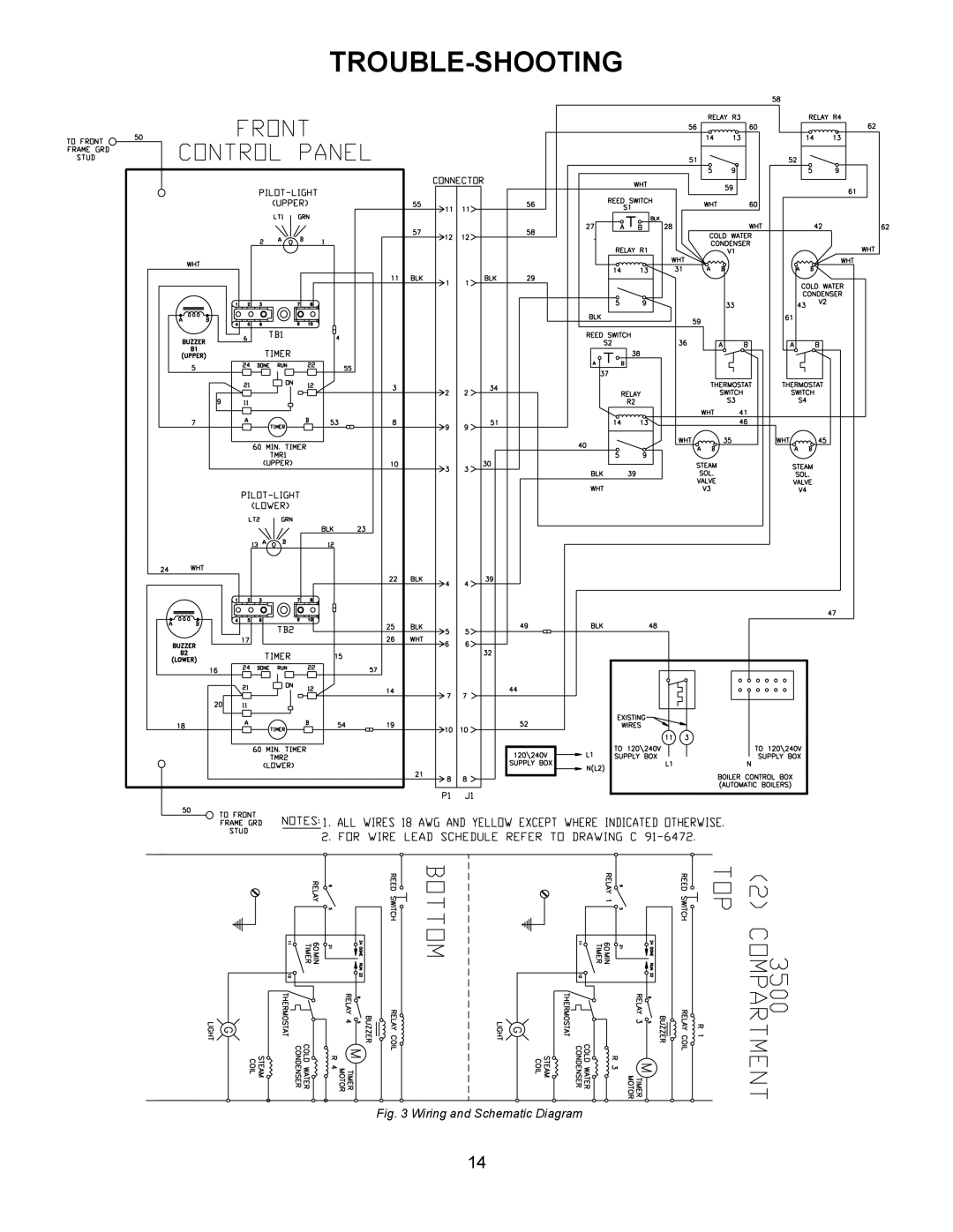 Market Forge Industries 3500 owner manual Wiring and Schematic Diagram 