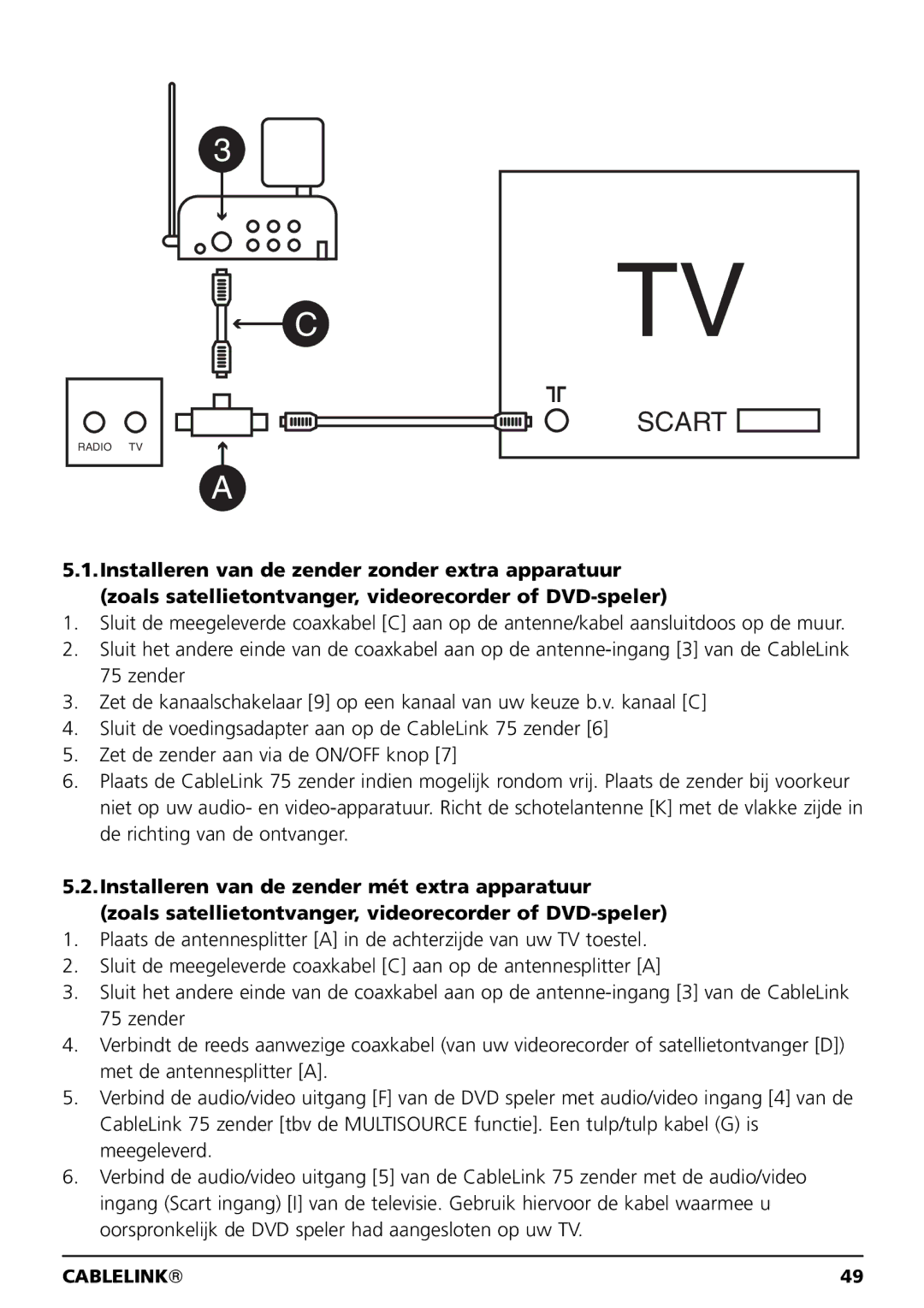 Marmitek 100304, 20041 owner manual Scart 