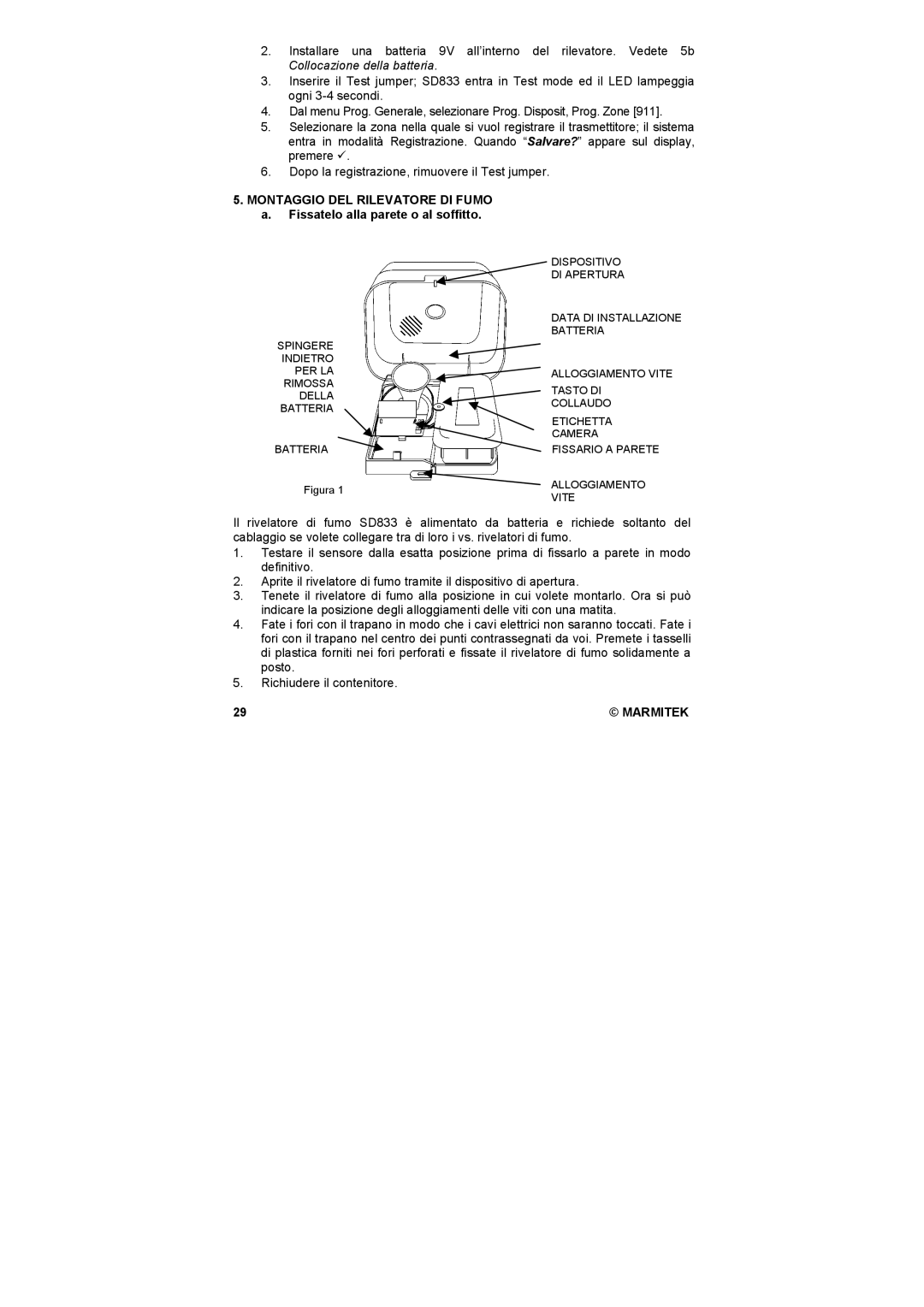 Marmitek SD833 user manual Dispositivo 