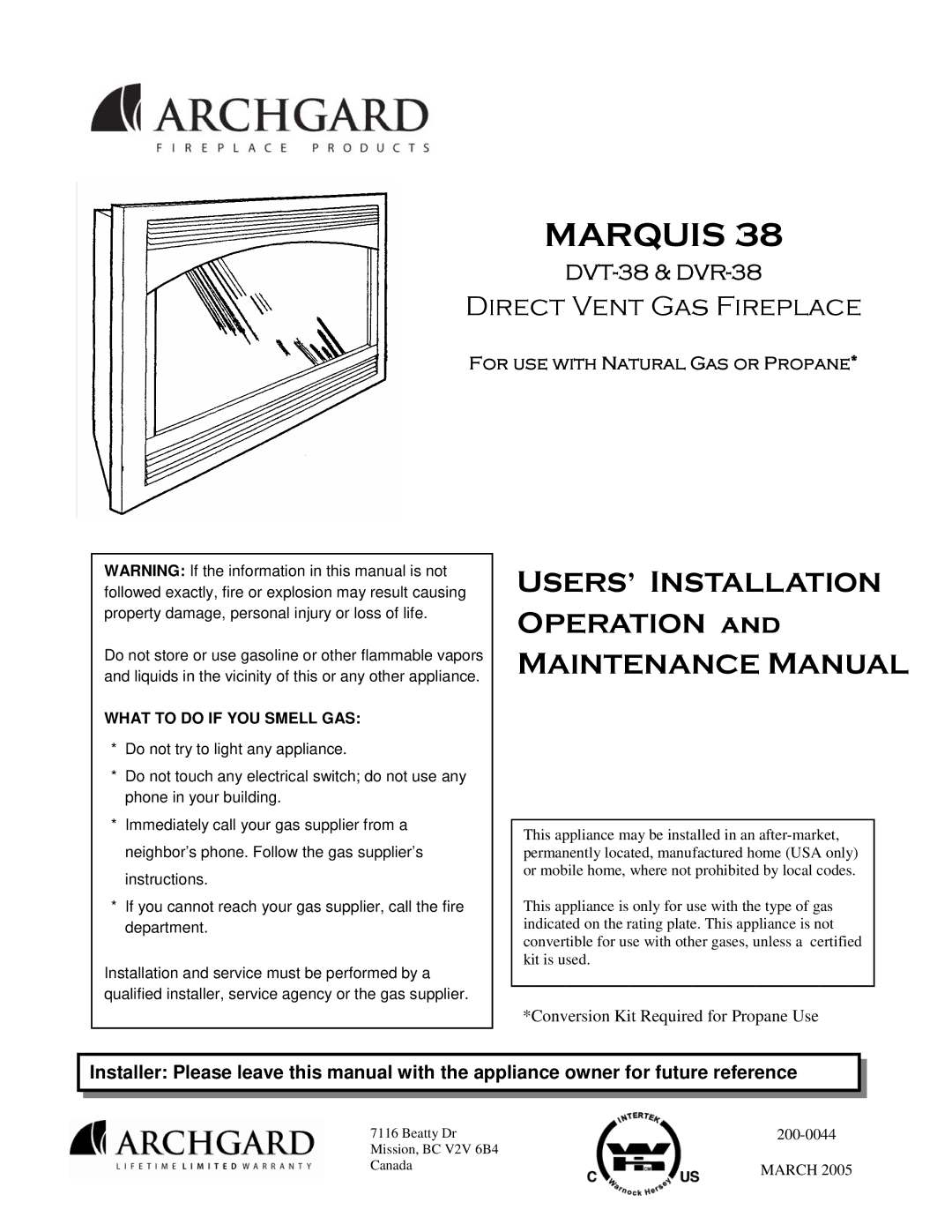 Marquis DVR-38, DVT-38 manual Marquis 