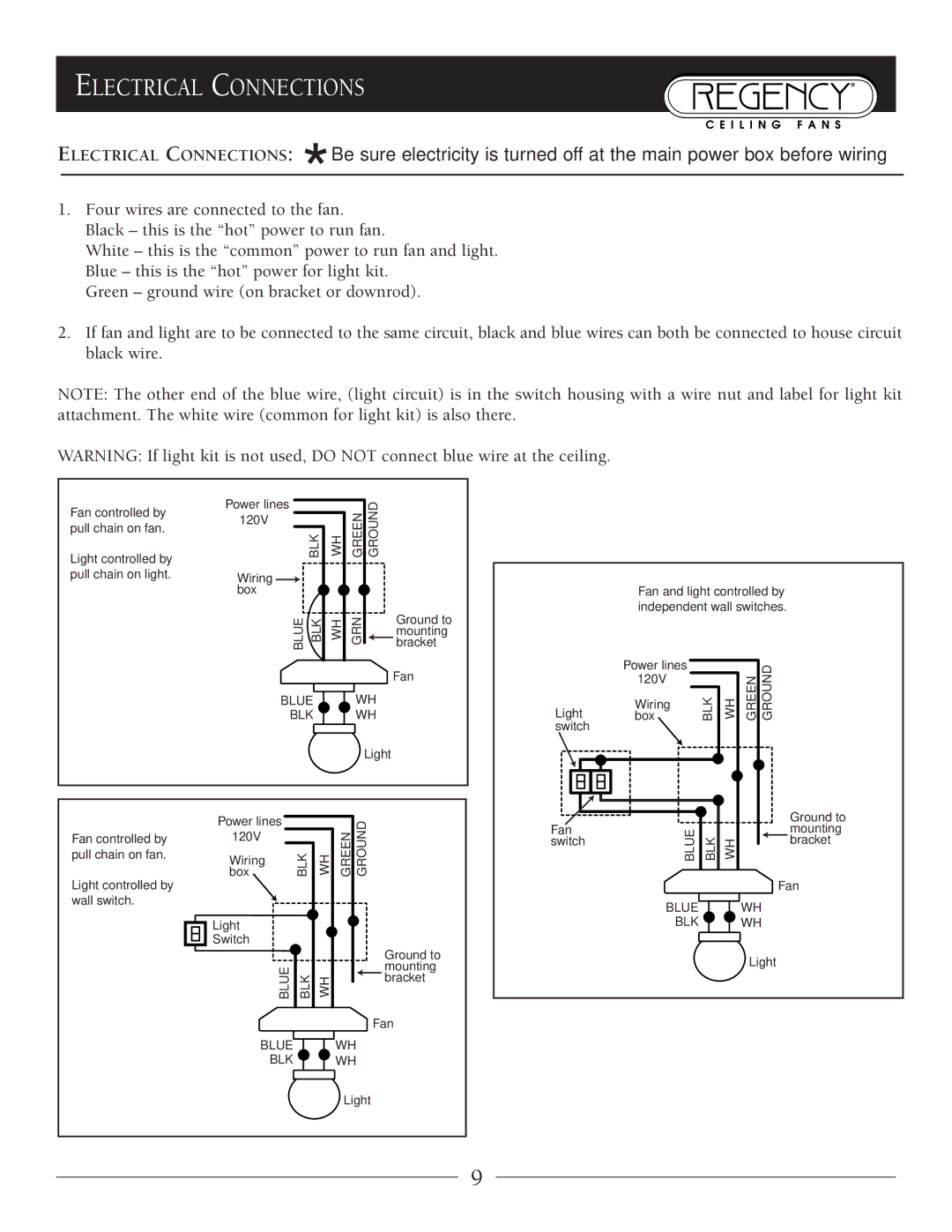 Marquis SERIES owner manual Electrical Connections 