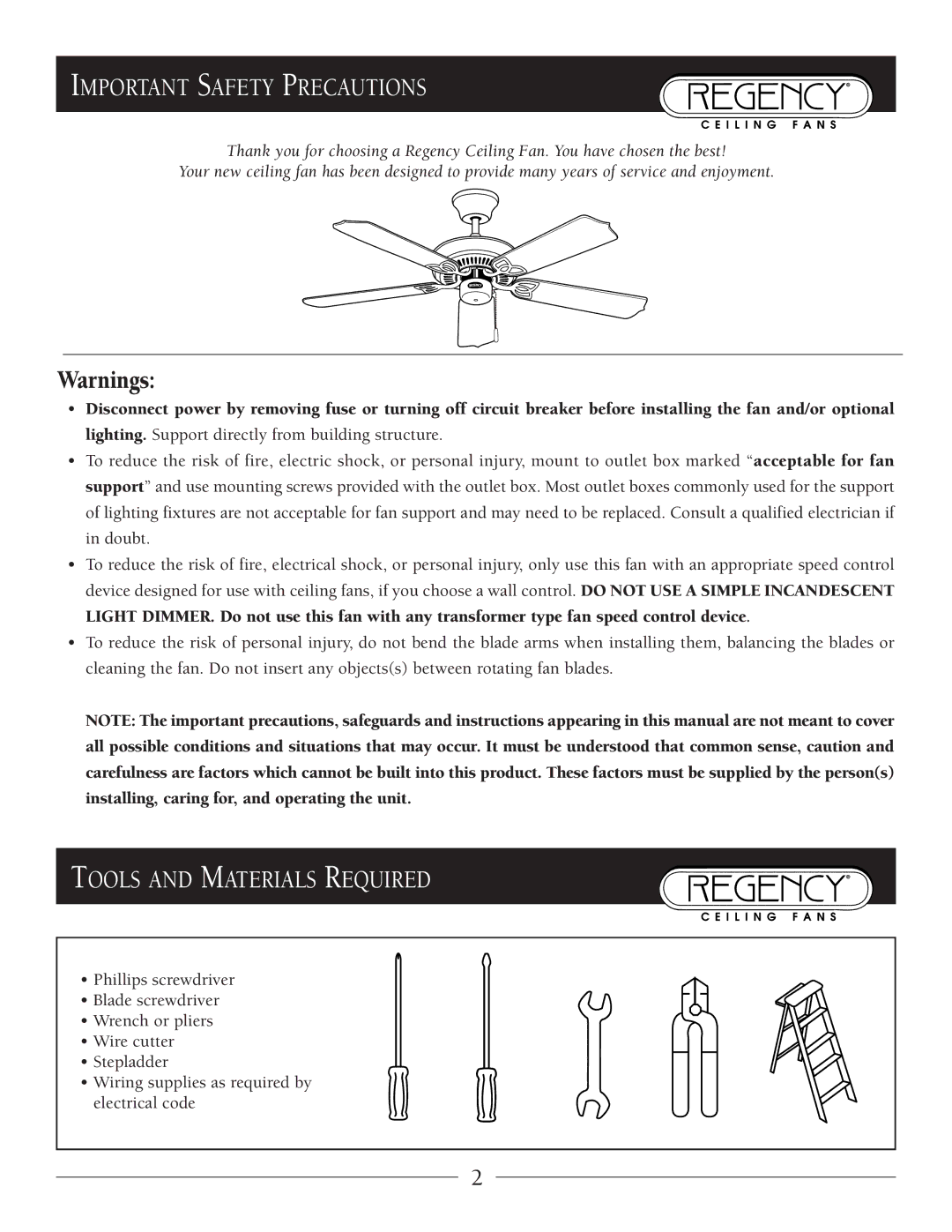 Marquis SERIES owner manual Important Safety Precautions, Tools and Materials Required 