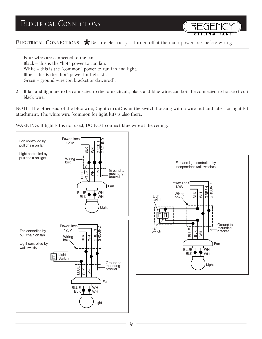 Marquis SERIES owner manual Electrical Connections 