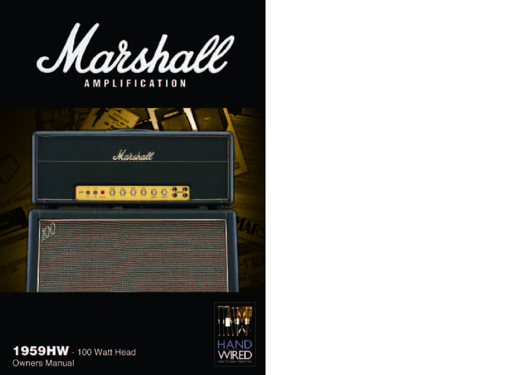 Marshall Amplification 1959HW manual 