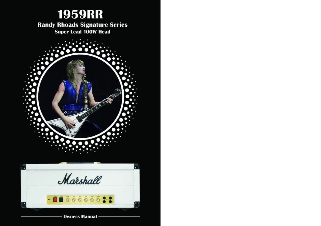 Marshall Amplification 1959RR manual 