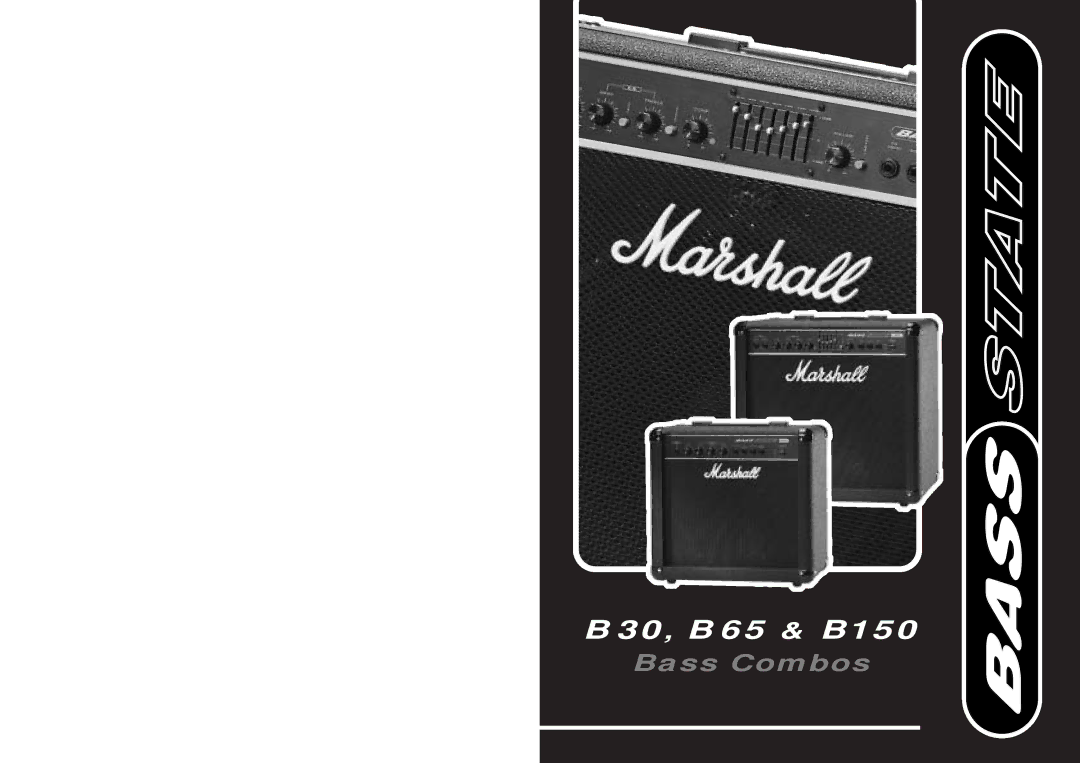 Marshall Amplification B 30, B 150, B 65 specifications 30, B65 & B150 