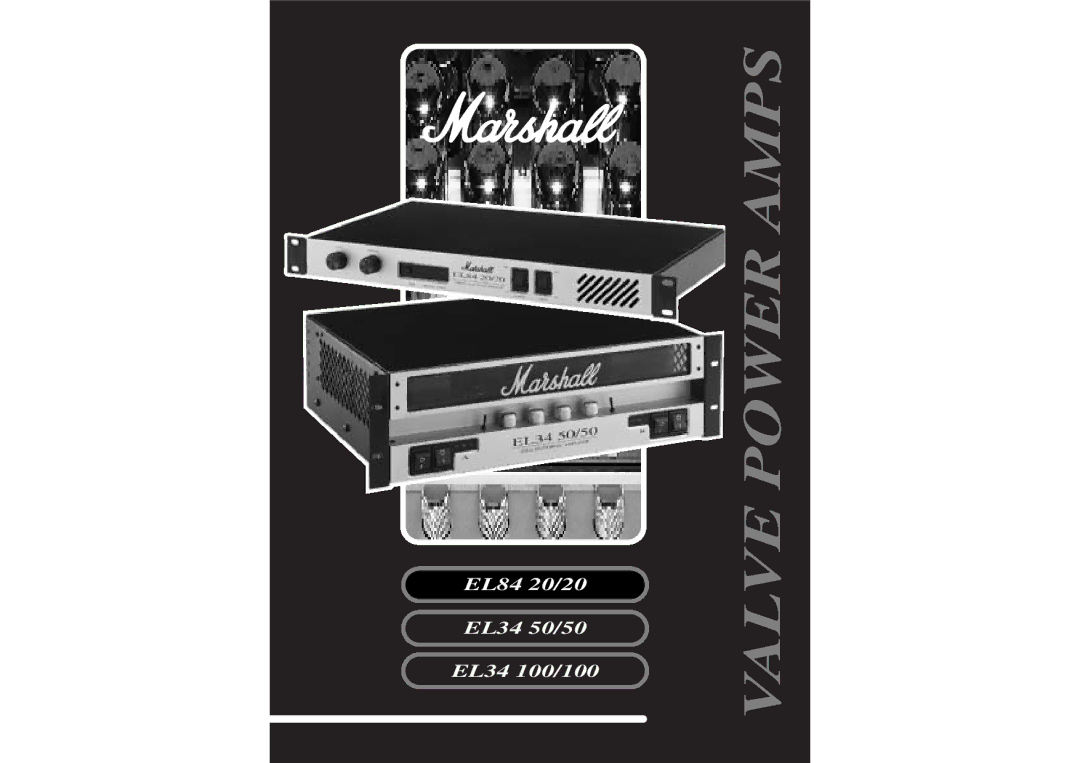 Marshall Amplification EL84 20/20 manual Valve Power Amps 