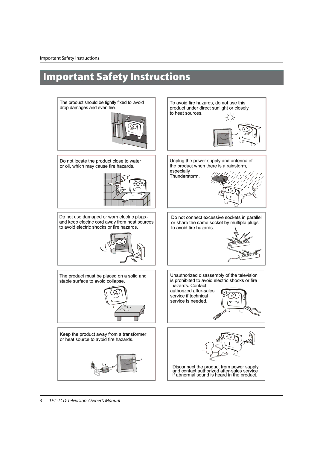 Marshall electronic ME-4220, ME-3220 manual Important Safety Instructions 