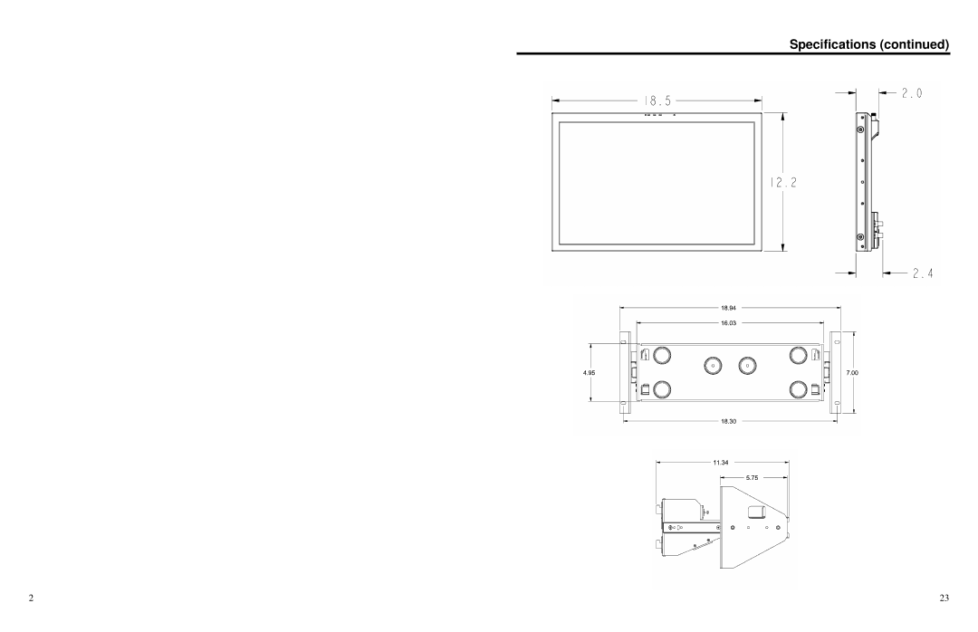 Marshall electronic V-R201-IMD-TE warranty Specifications 