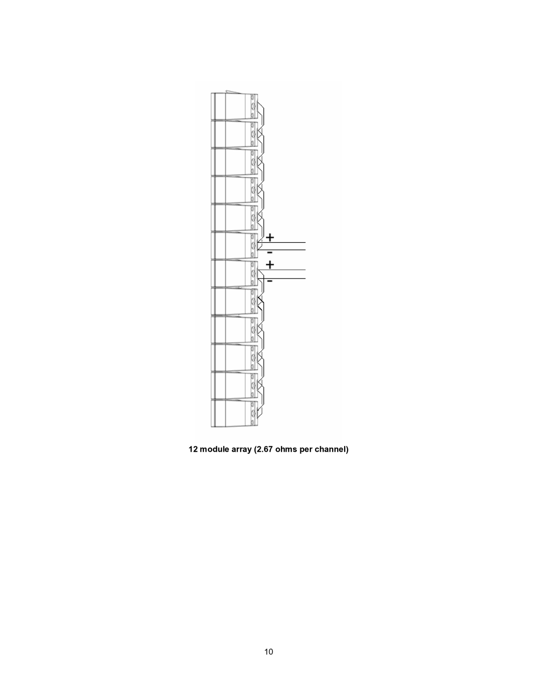 Martin Audio Portable Speaker manual Module array 2.67 ohms per channel 