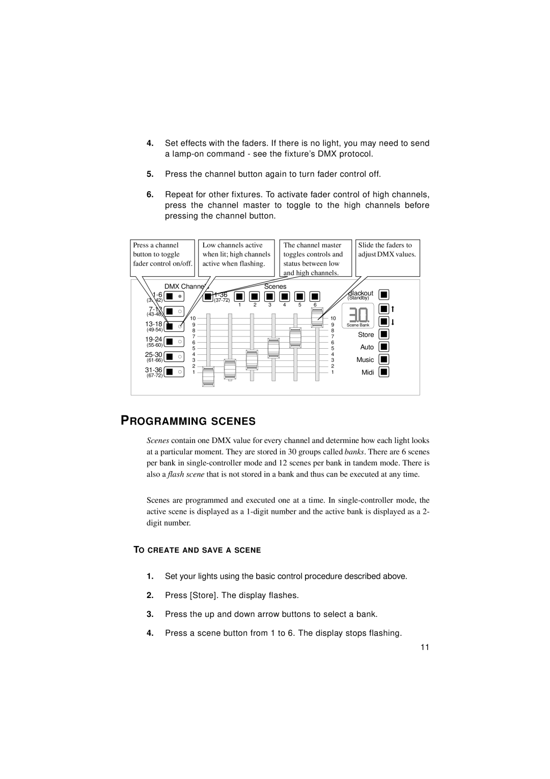 Martin Fireplaces 2518 user manual Programming Scenes 