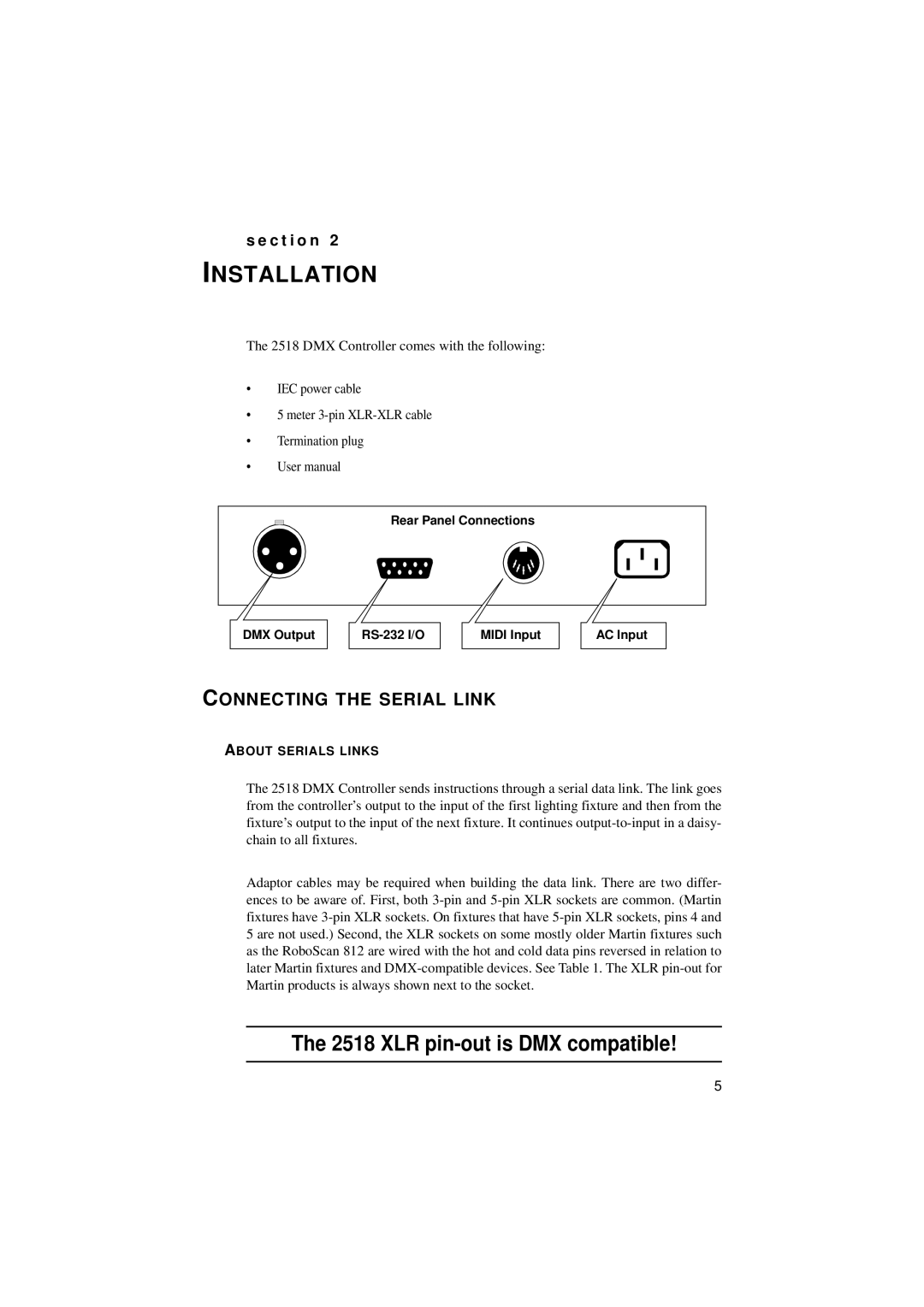 Martin Fireplaces 2518 user manual Installation, Connecting the Serial Link 