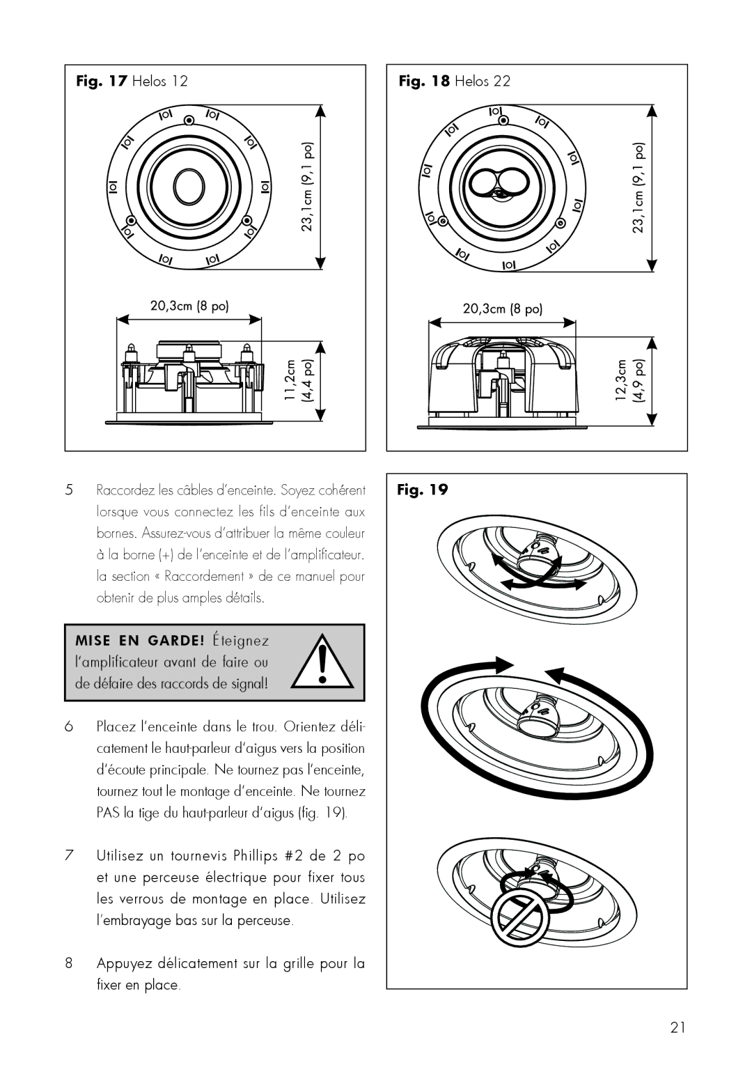 MartinLogan 12, 22 user manual Helos 