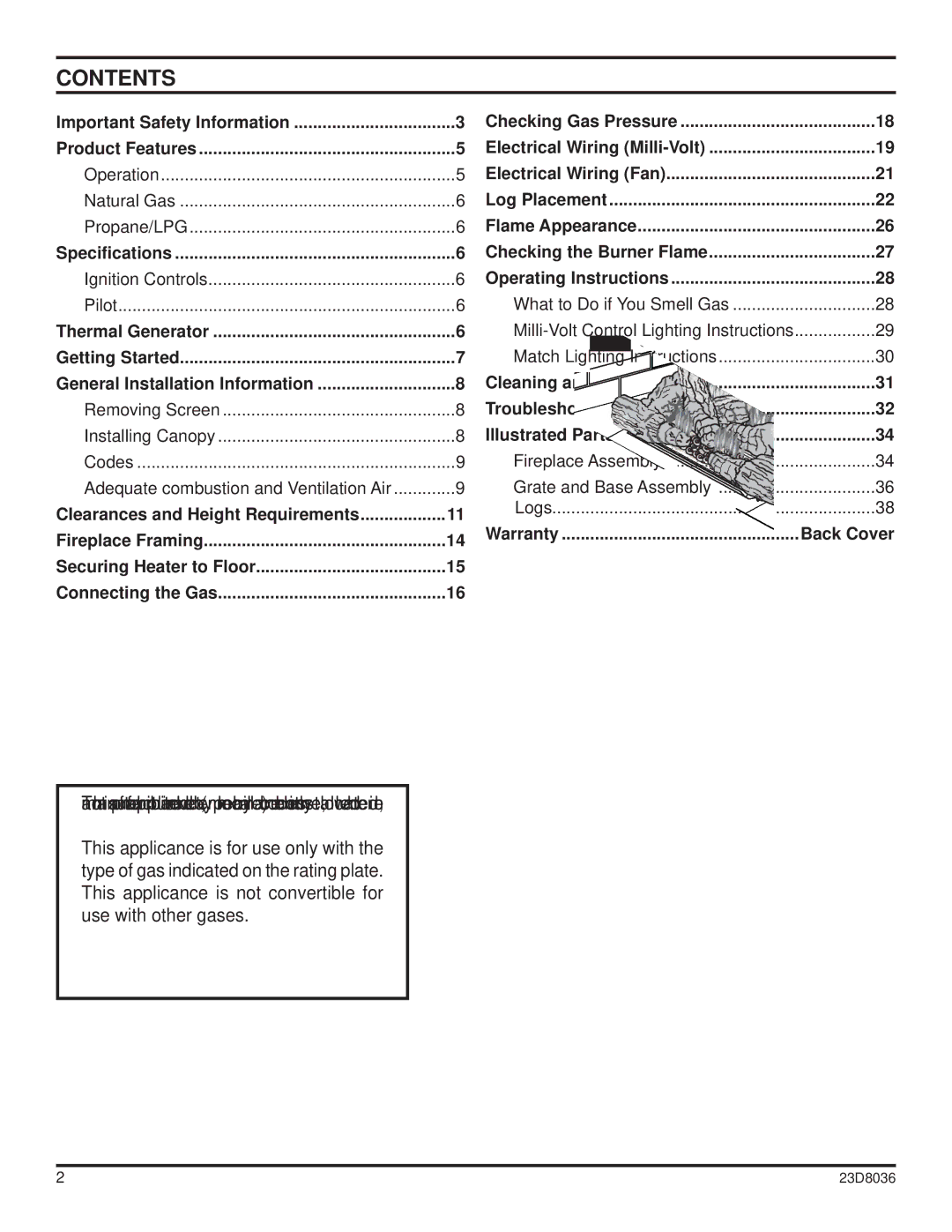 MartinLogan 33ISDG operating instructions Contents 