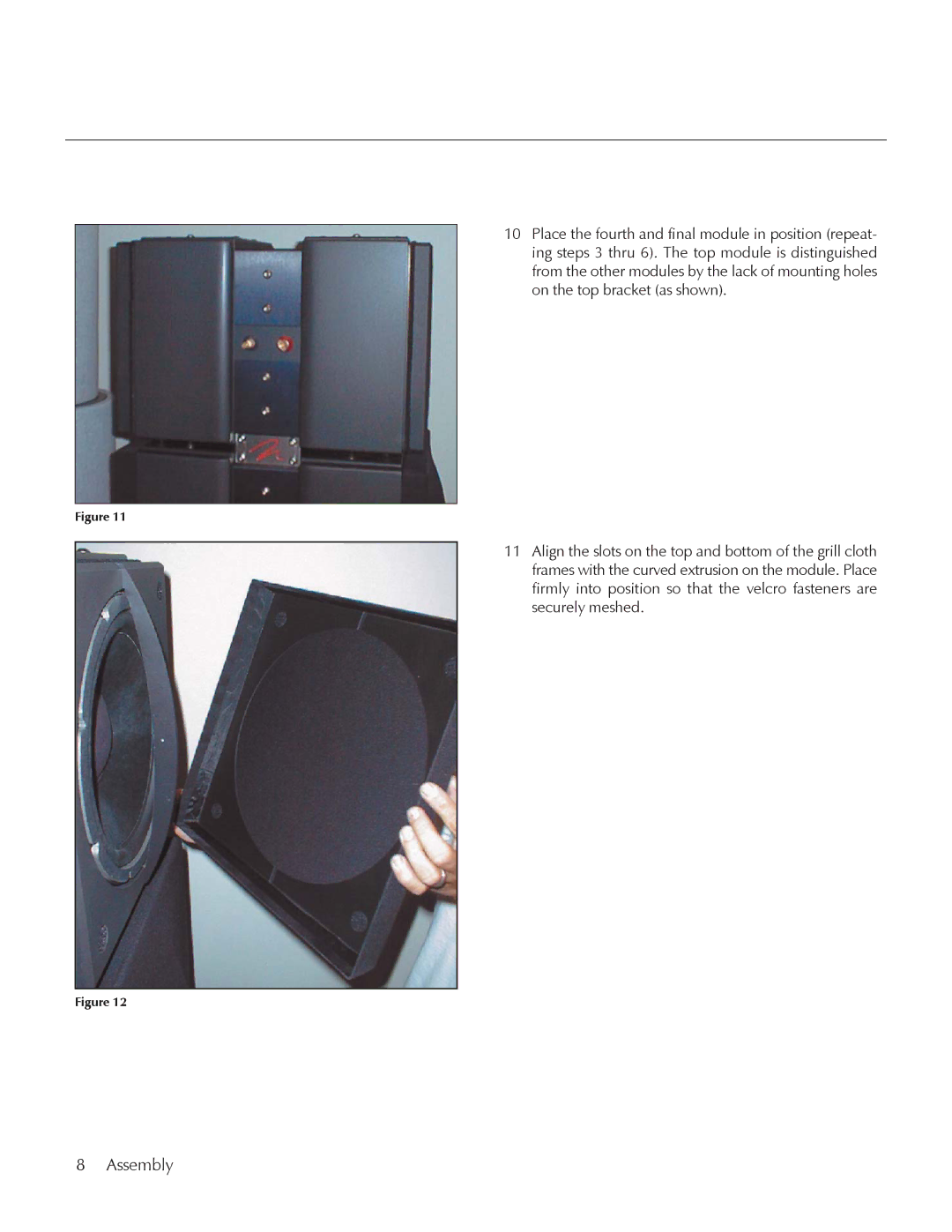 MartinLogan E2 manual Assembly 