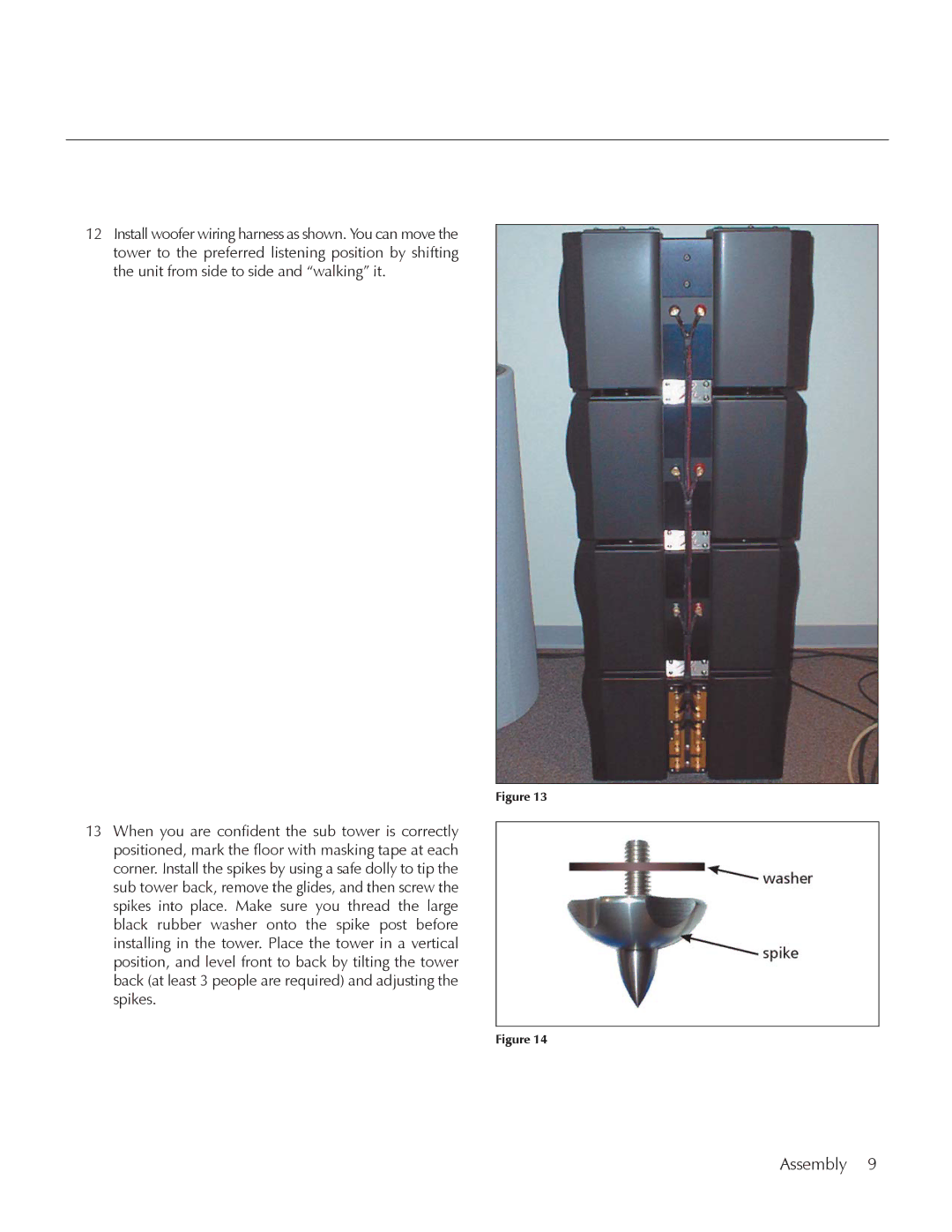 MartinLogan E2 manual Assembly 