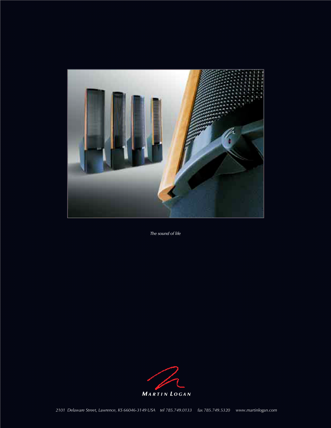 MartinLogan ESL Speaker manual Sound of life 