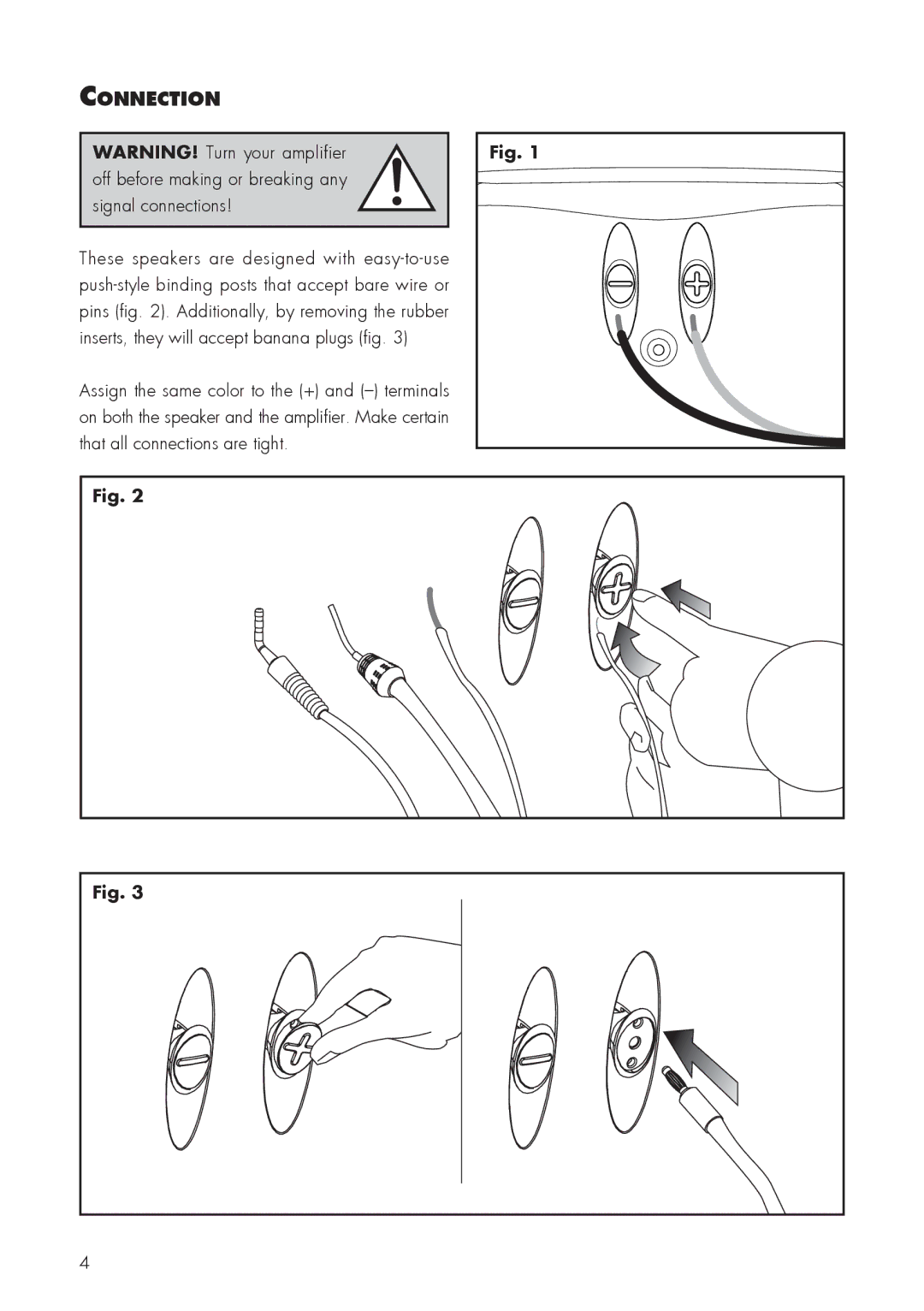 MartinLogan FX2 user manual Connection 