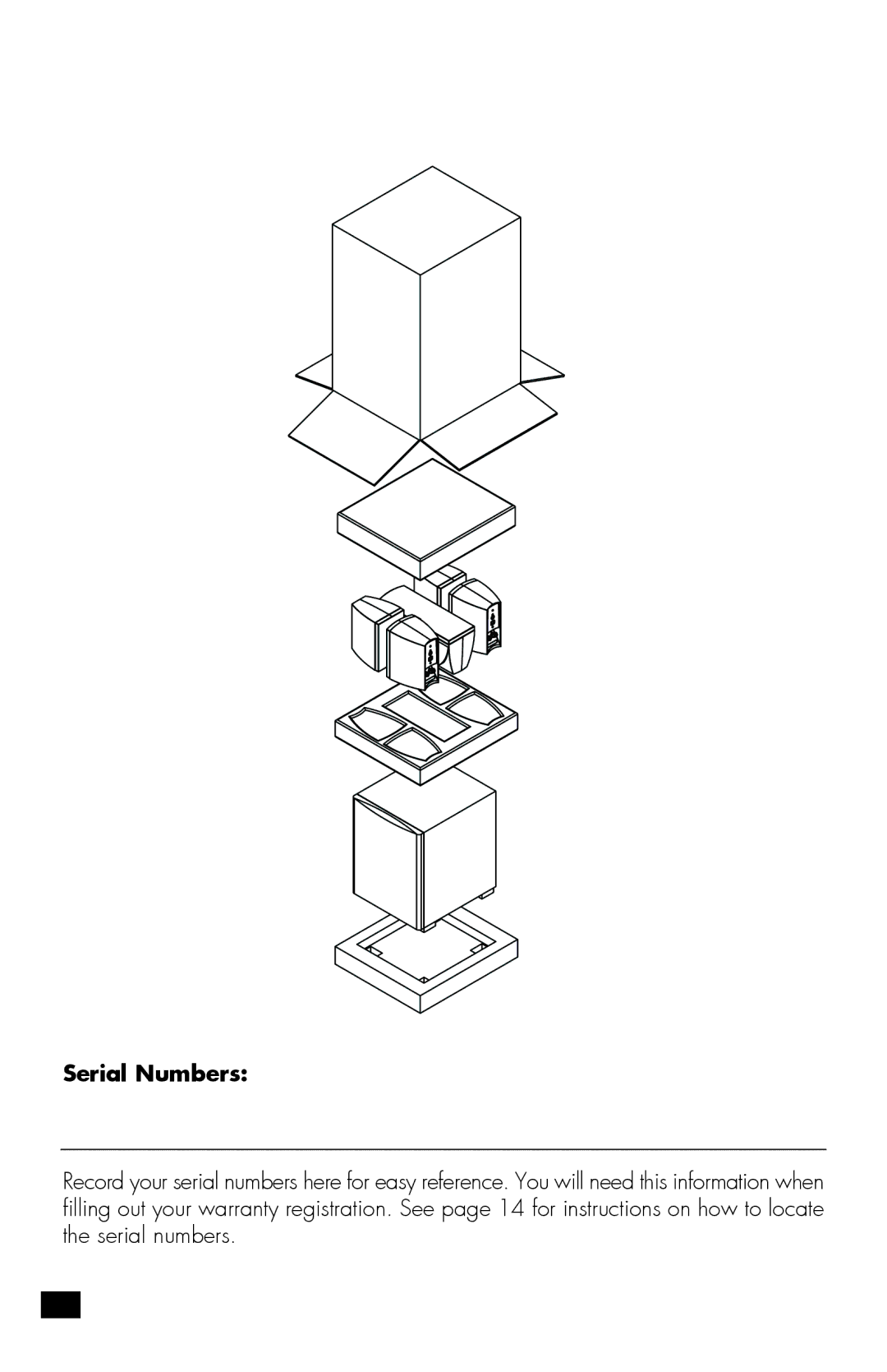 MartinLogan MLT-2 user manual Unpacking Your Speakers, Serial Numbers 