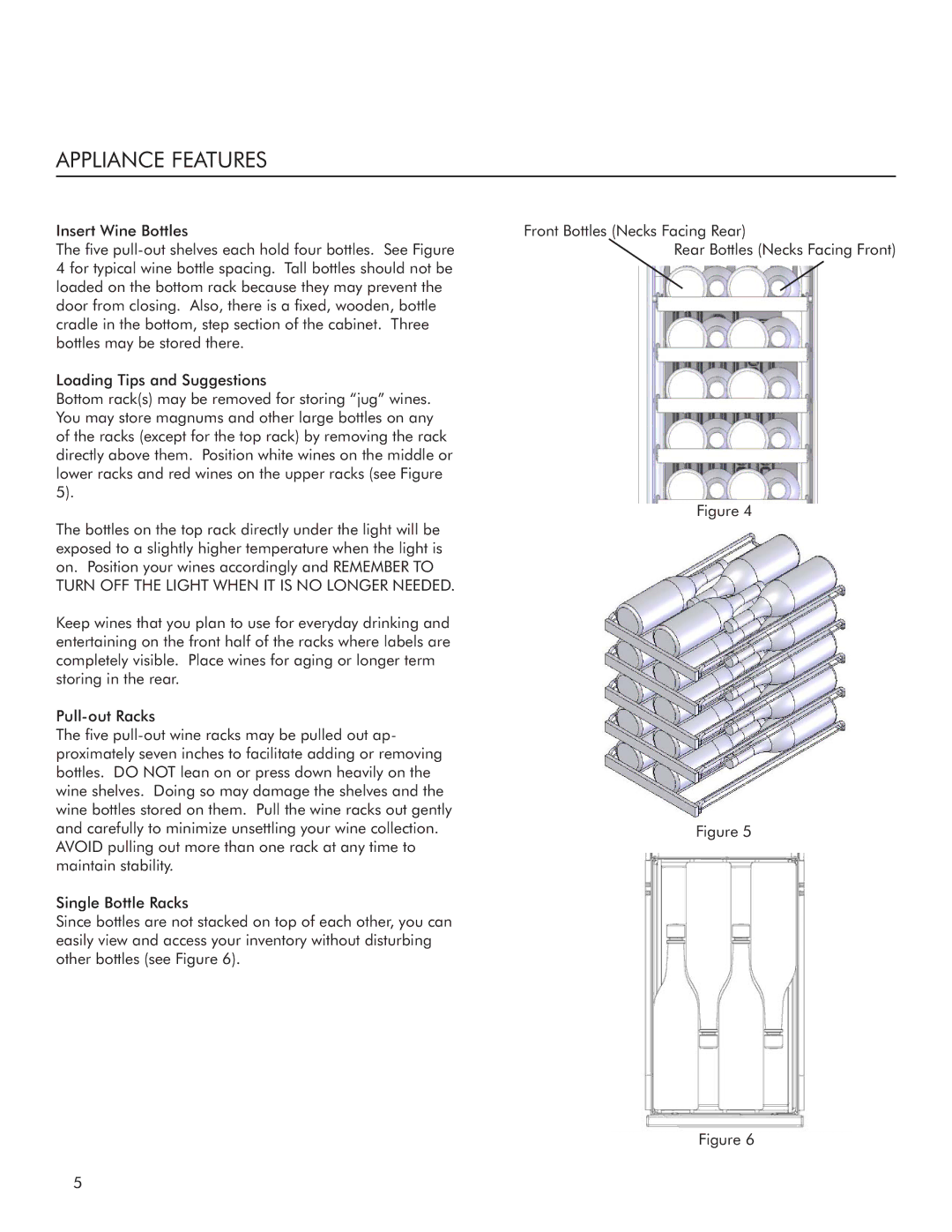 Marvel Industries 30WCM manual Appliance Features 