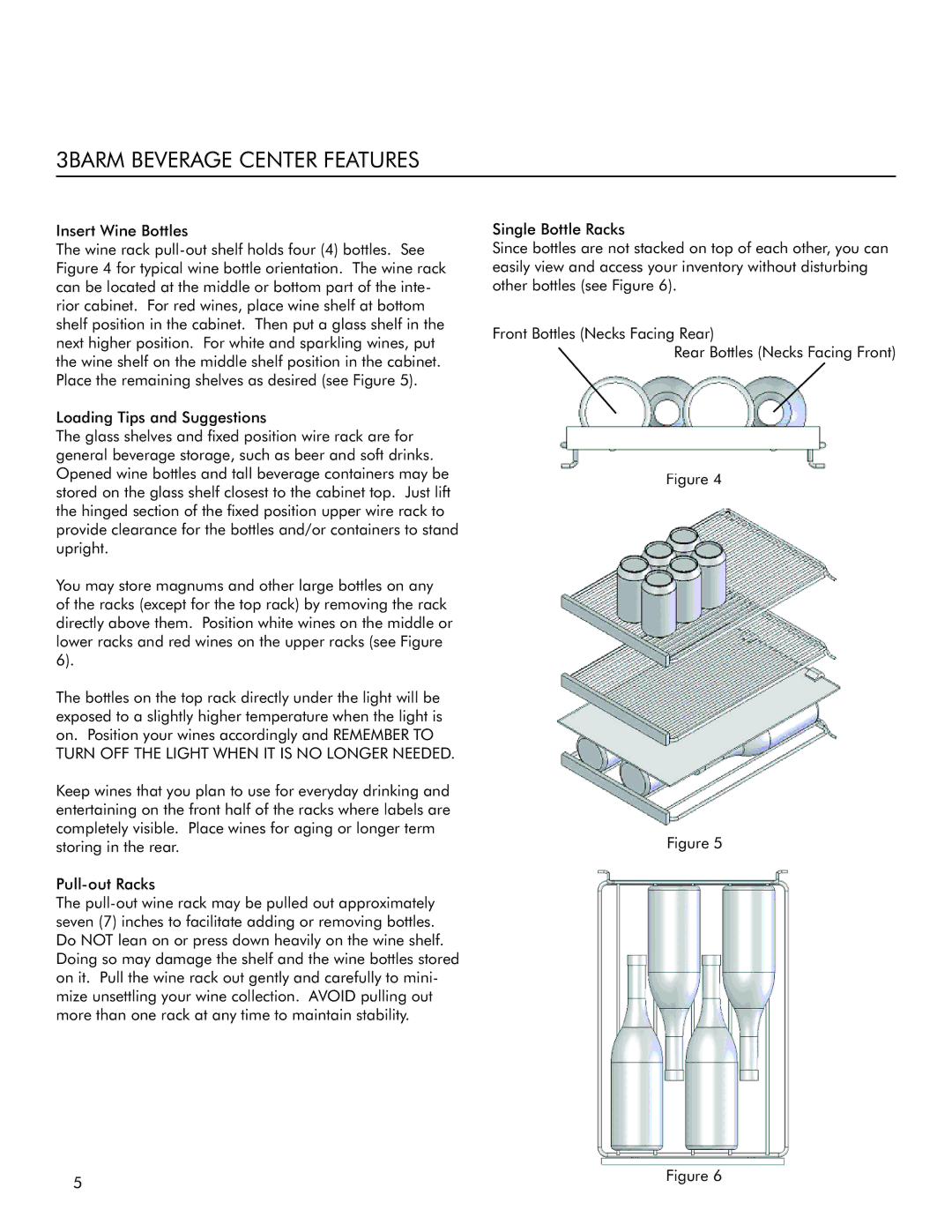 Marvel Industries 6BARM manual 3BARM Beverage Center Features 