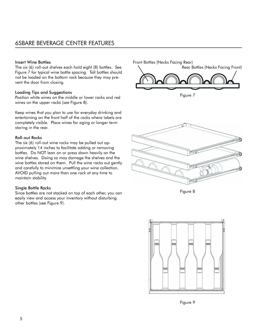 Marvel Industries 3SBARE manual 6SBARE Beverage Center Features 