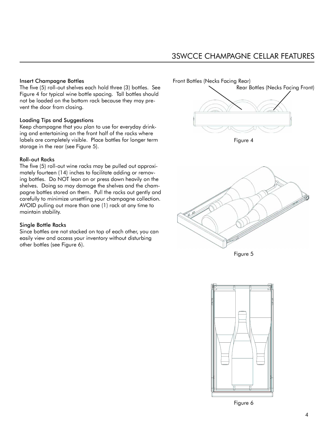 Marvel Industries manual 3SWCCE Champagne Cellar Features 