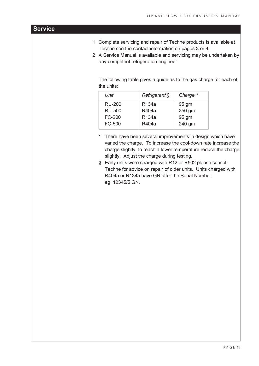 MASS Engineered Design RU-200 user manual Service 