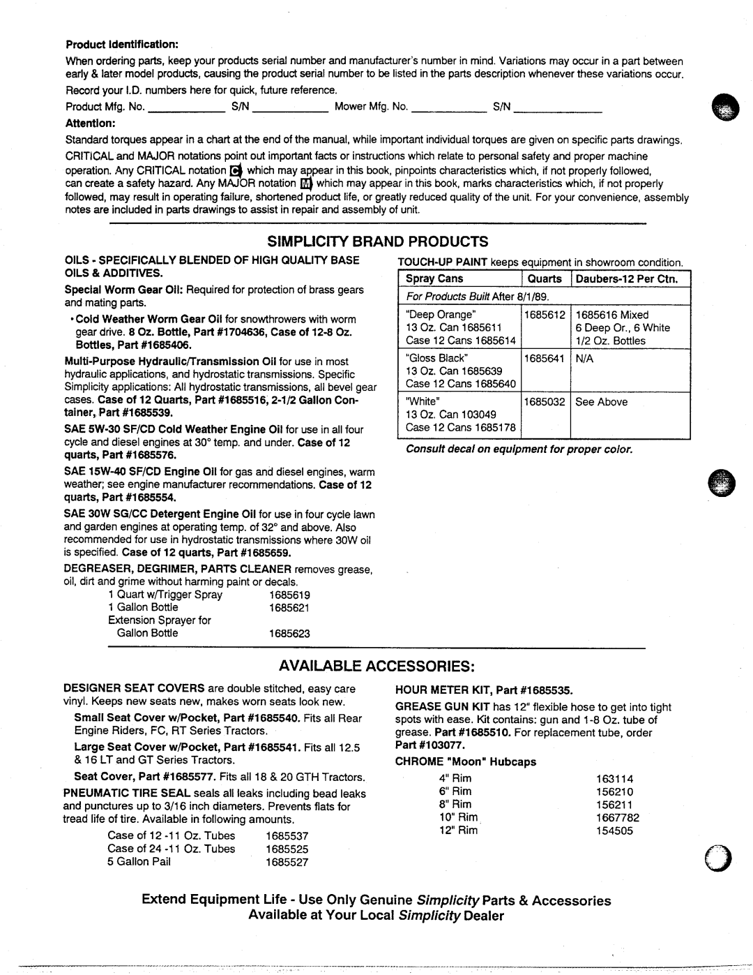 Massey Ferguson L&G 2400 manual 