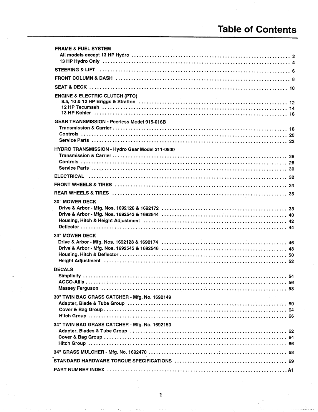 Massey Ferguson L&G 2400 manual 