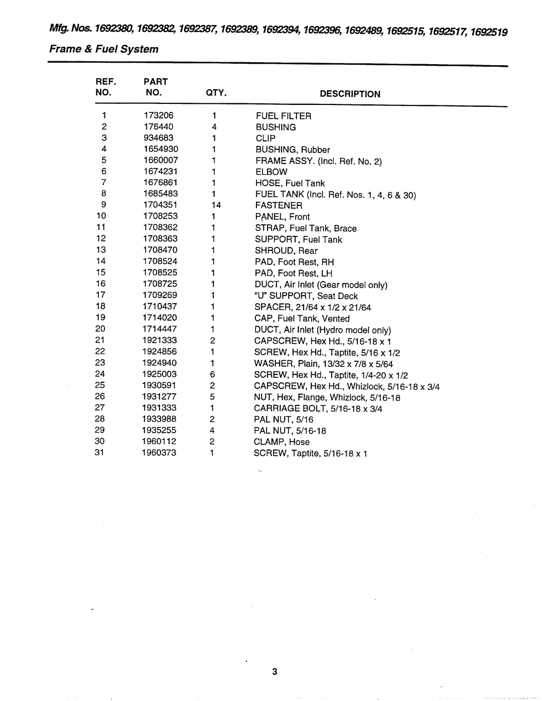 Massey Ferguson L&G 2400 manual 