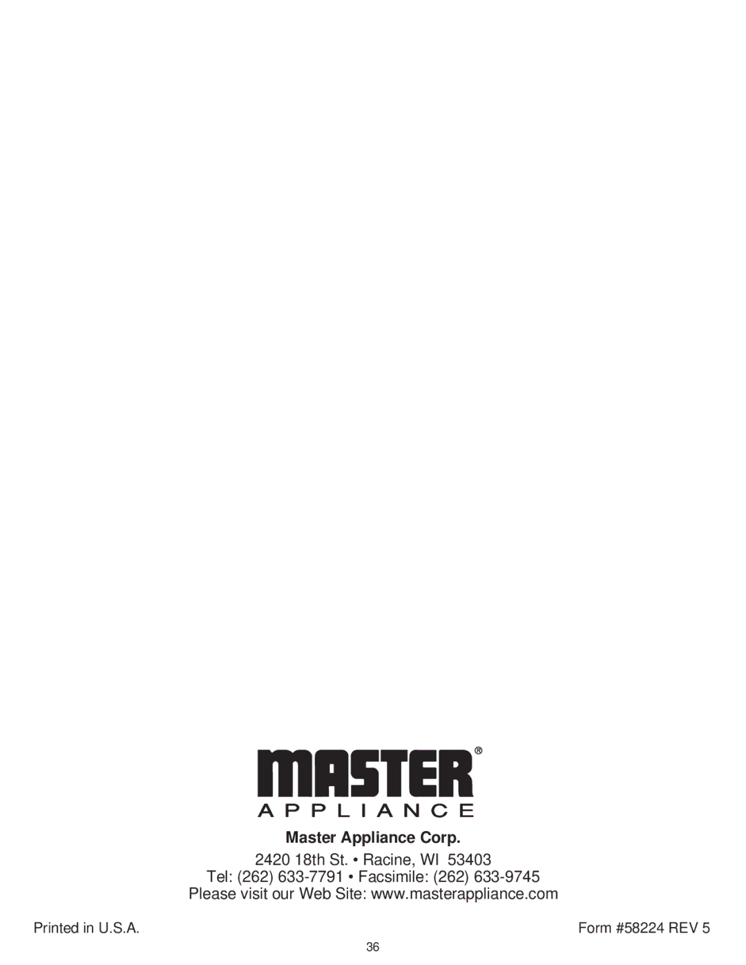 Master Appliance PH-2200, PH-1200 instruction manual Master Appliance Corp 