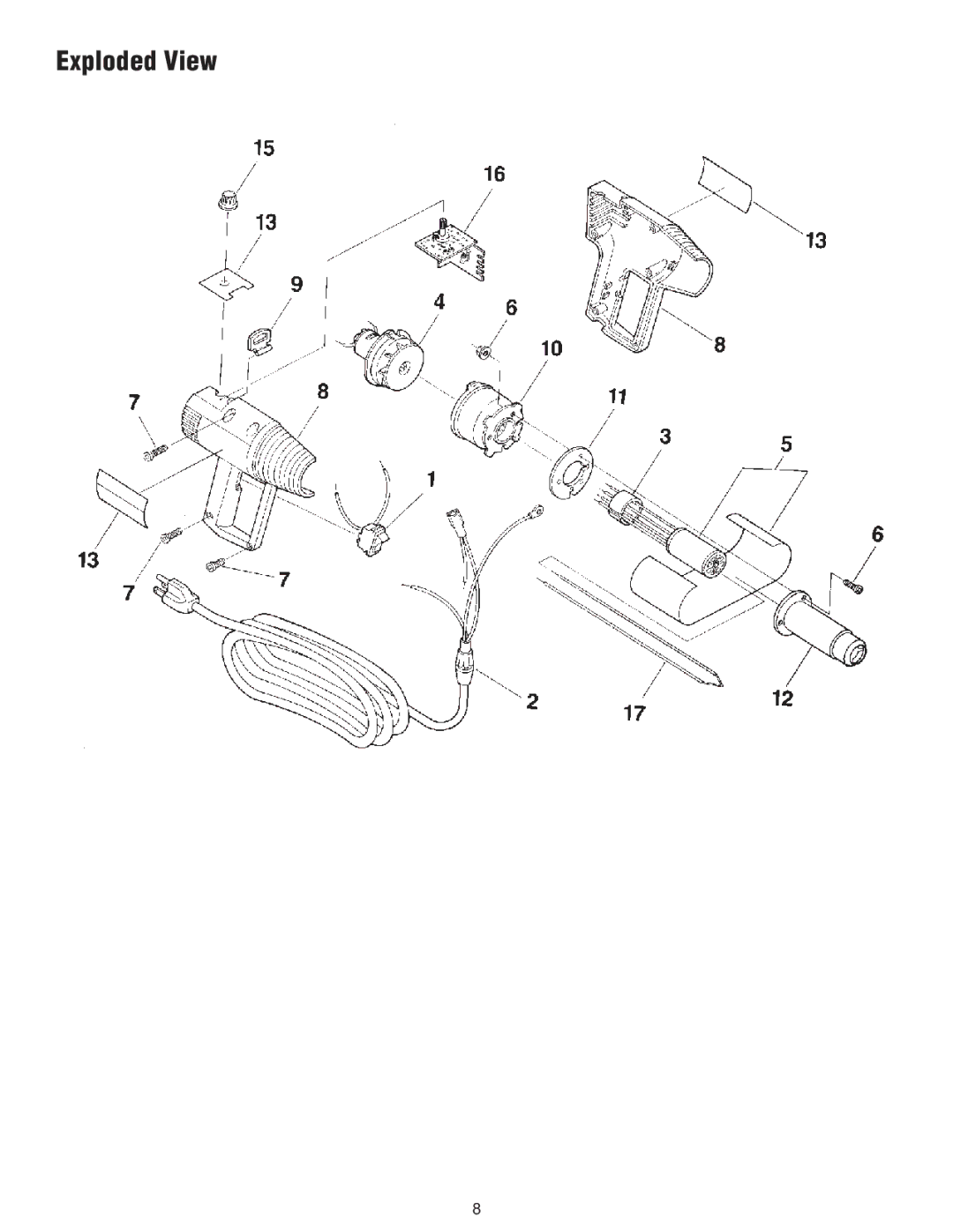 Master Appliance PH-2200, PH-1200 instruction manual Exploded View 