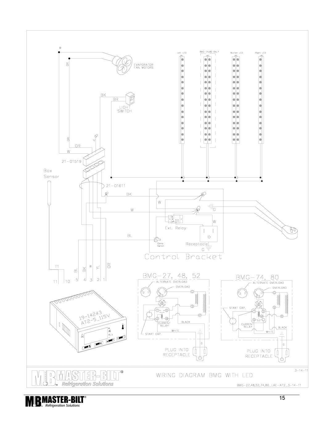 Master Bilt BMG/TMG 27, 80, 48, 74, 52 manual 