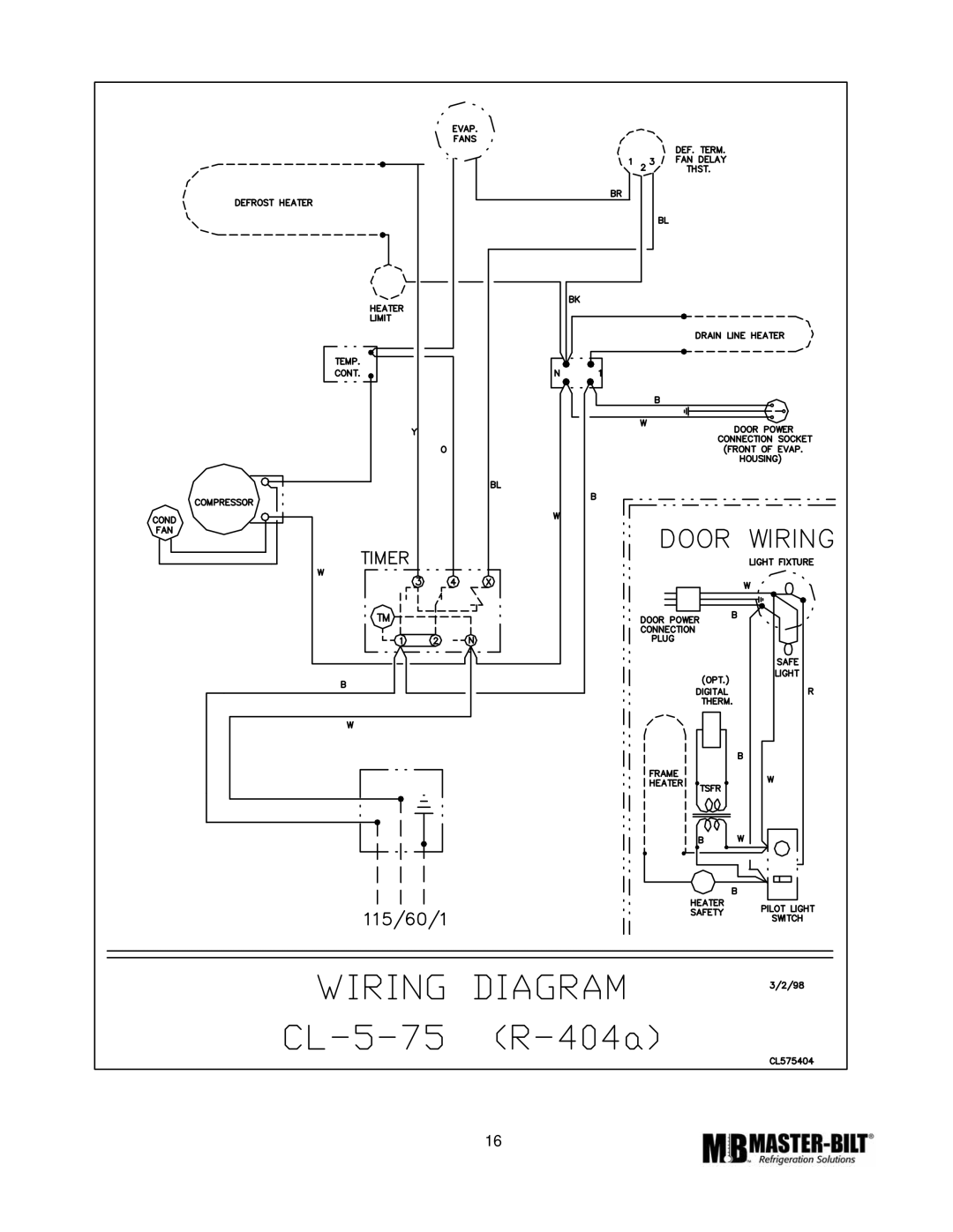 Master Bilt CMICL-156 manual 