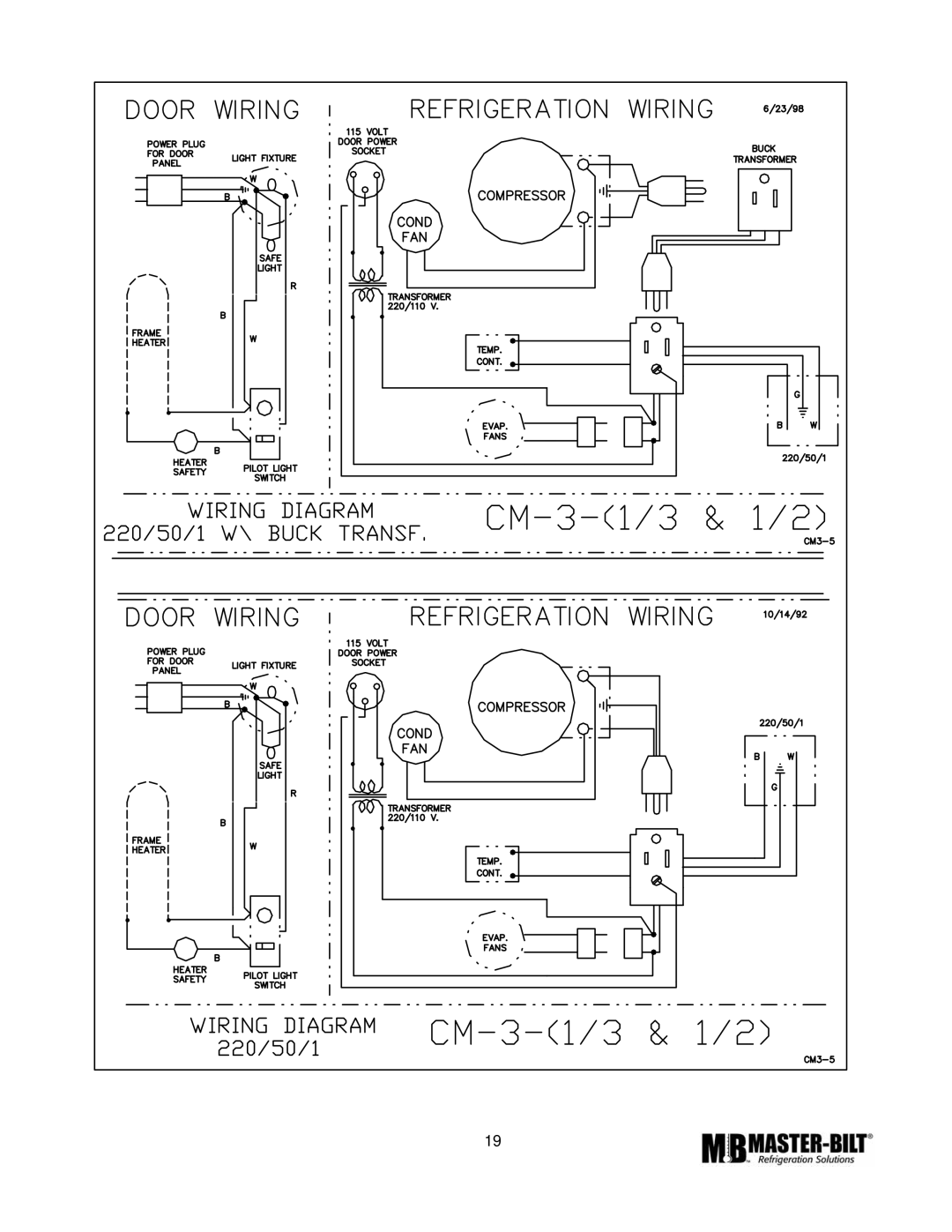 Master Bilt CMICL-156 manual 