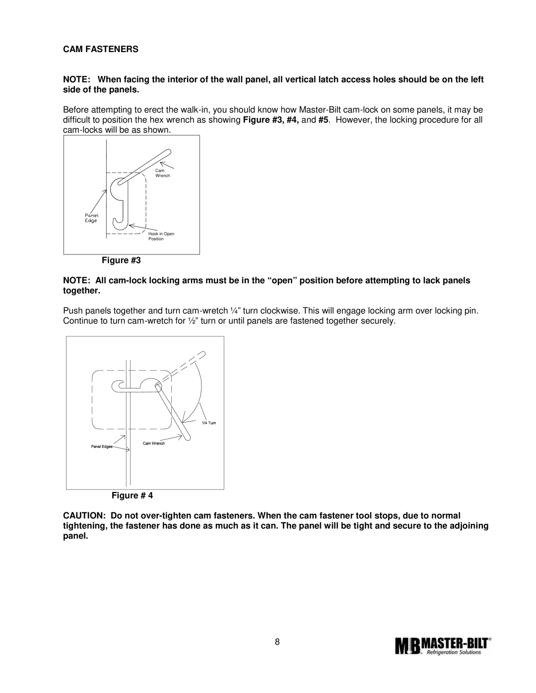 Master Bilt CMICL-156 manual CAM Fasteners, Figure #3 