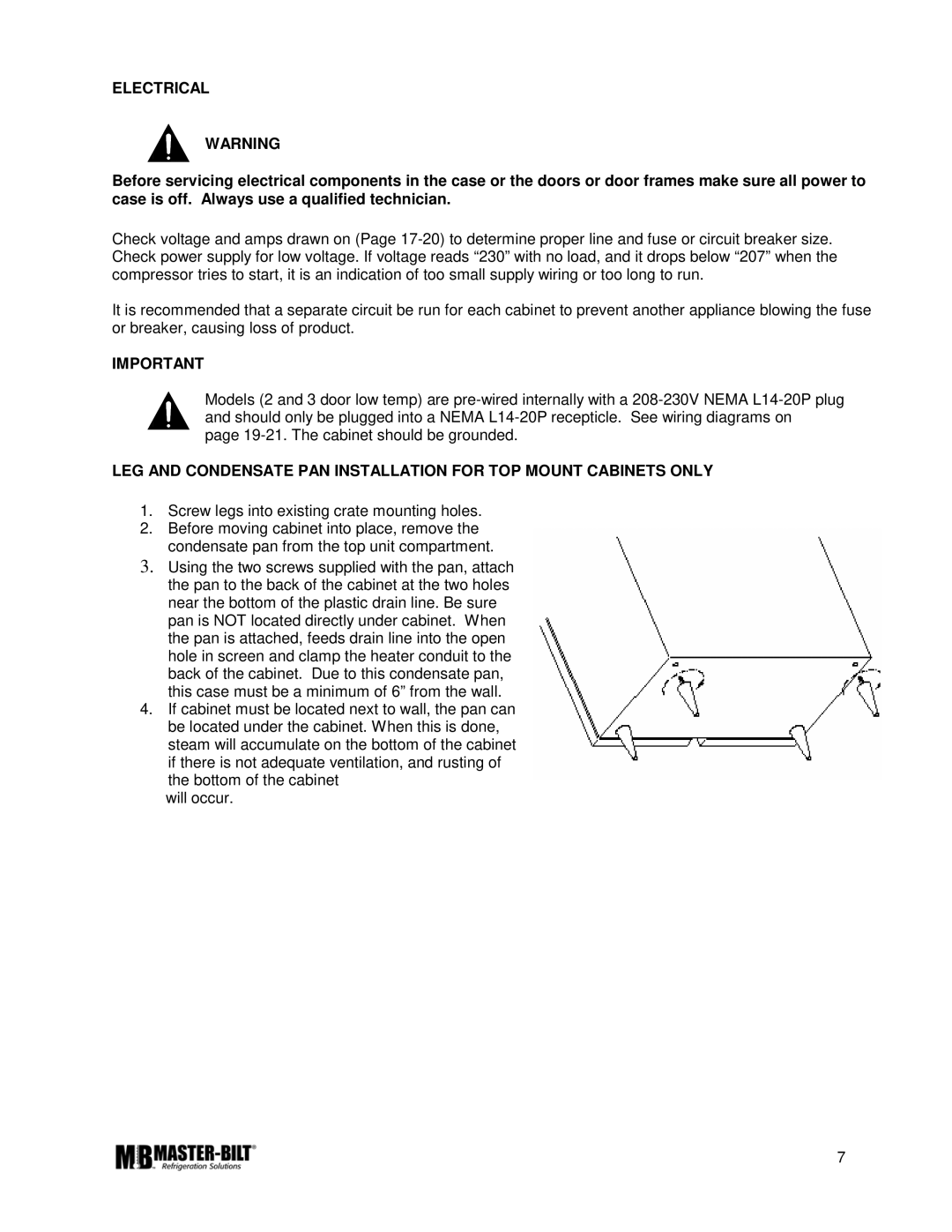 Master Bilt K manual Electrical 