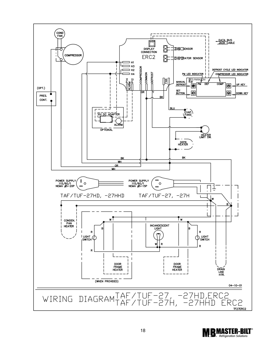 Master Bilt TAF-48 ERC2, TAF-27 ERC2, TAF-74 ERC2 manual 