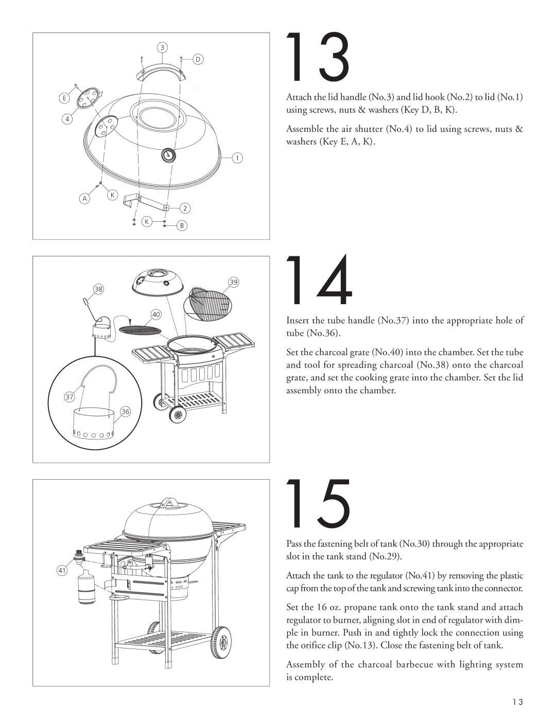 Master Chef WPE, 85-1035-0, Big Gas1 manual 