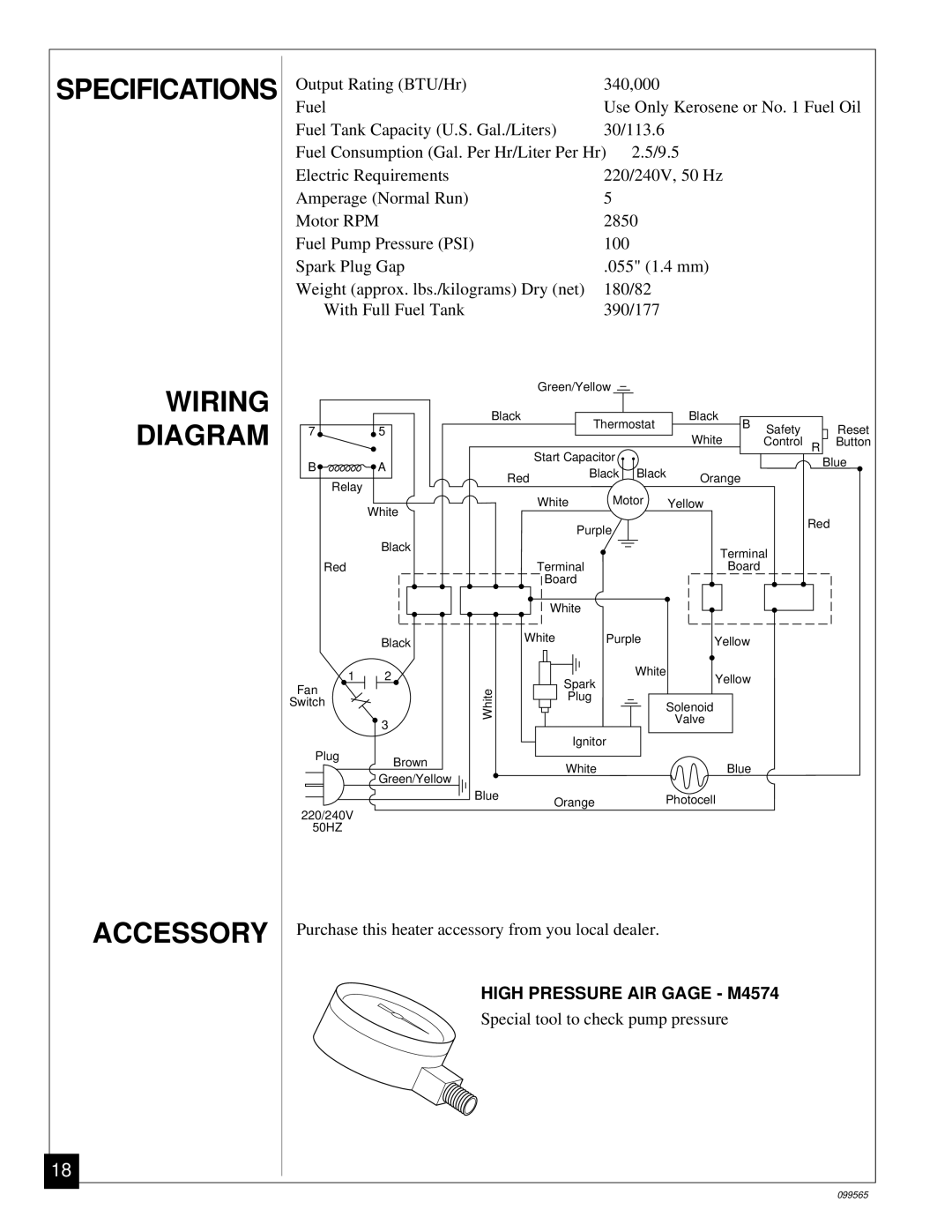 Master Lock B350EAI owner manual Wiring Diagram Accessory 