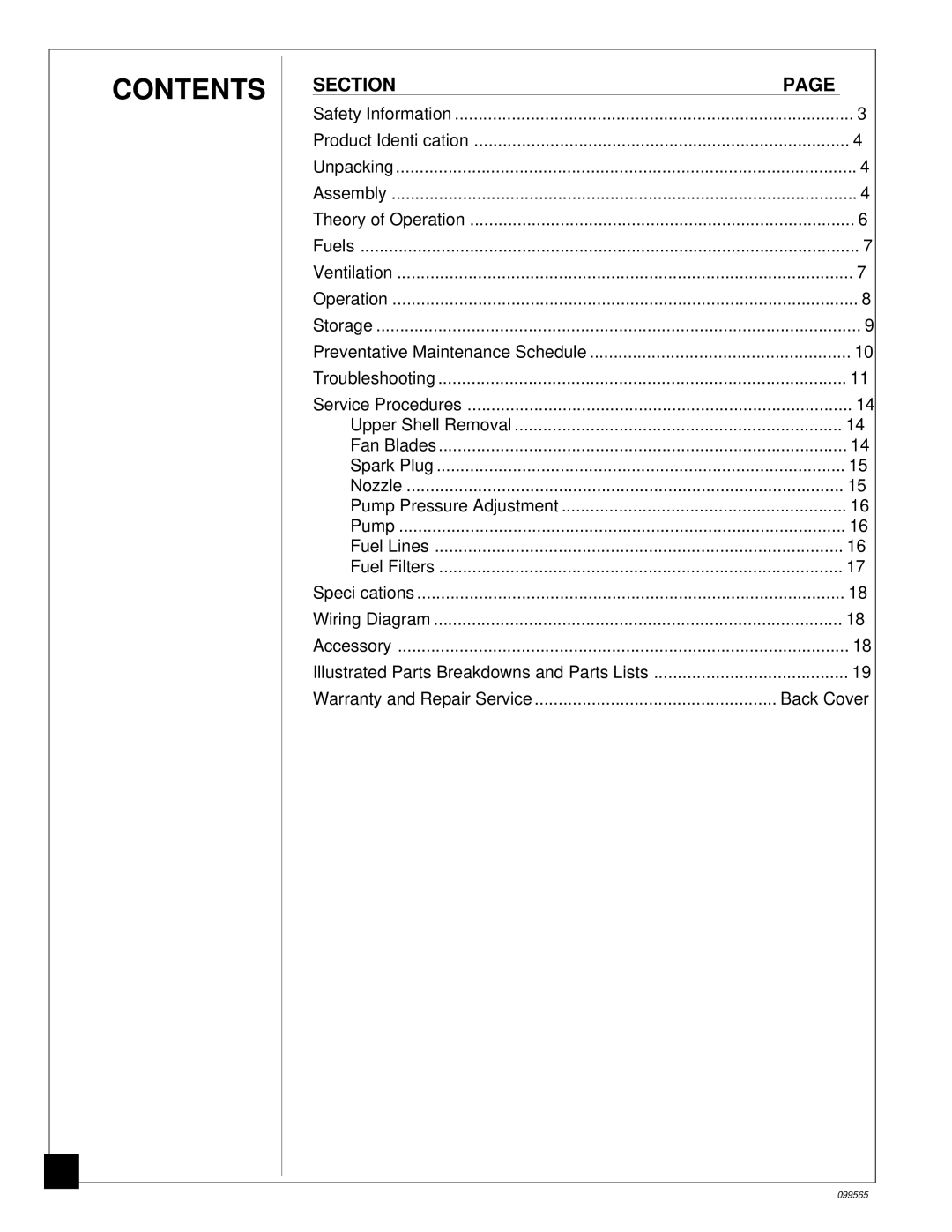 Master Lock B350EAI owner manual Contents 