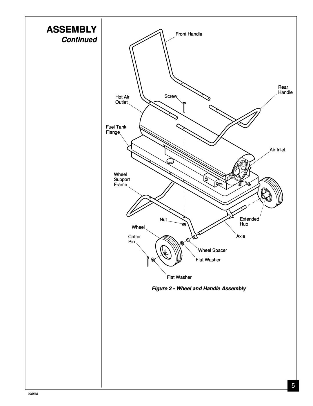 Master Lock B350EAI owner manual Continued, Wheel and Handle Assembly 