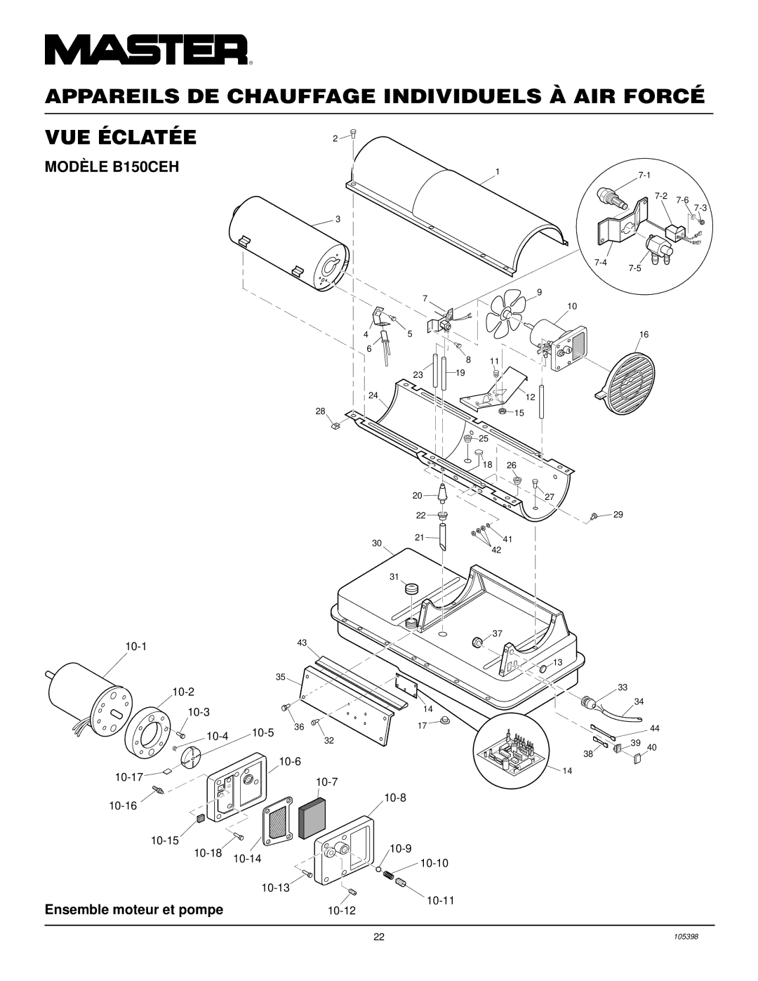 Master Lock B70CEH, B35CEH, B100CEH owner manual Modè LE B150CEH 