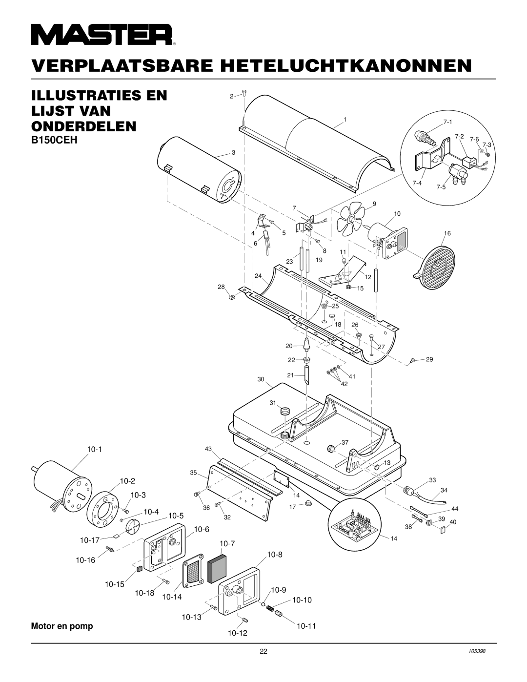 Master Lock B70CEH, B35CEH, B150CEH, B100CEH owner manual 10-11 