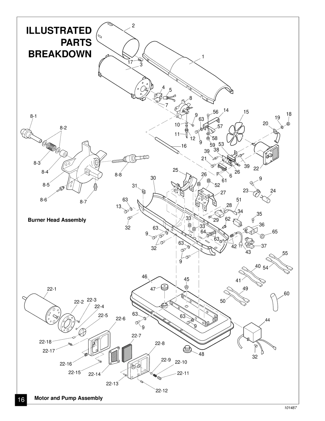 Master Lock BH150CE owner manual Parts Breakdown, Burner Head Assembly 