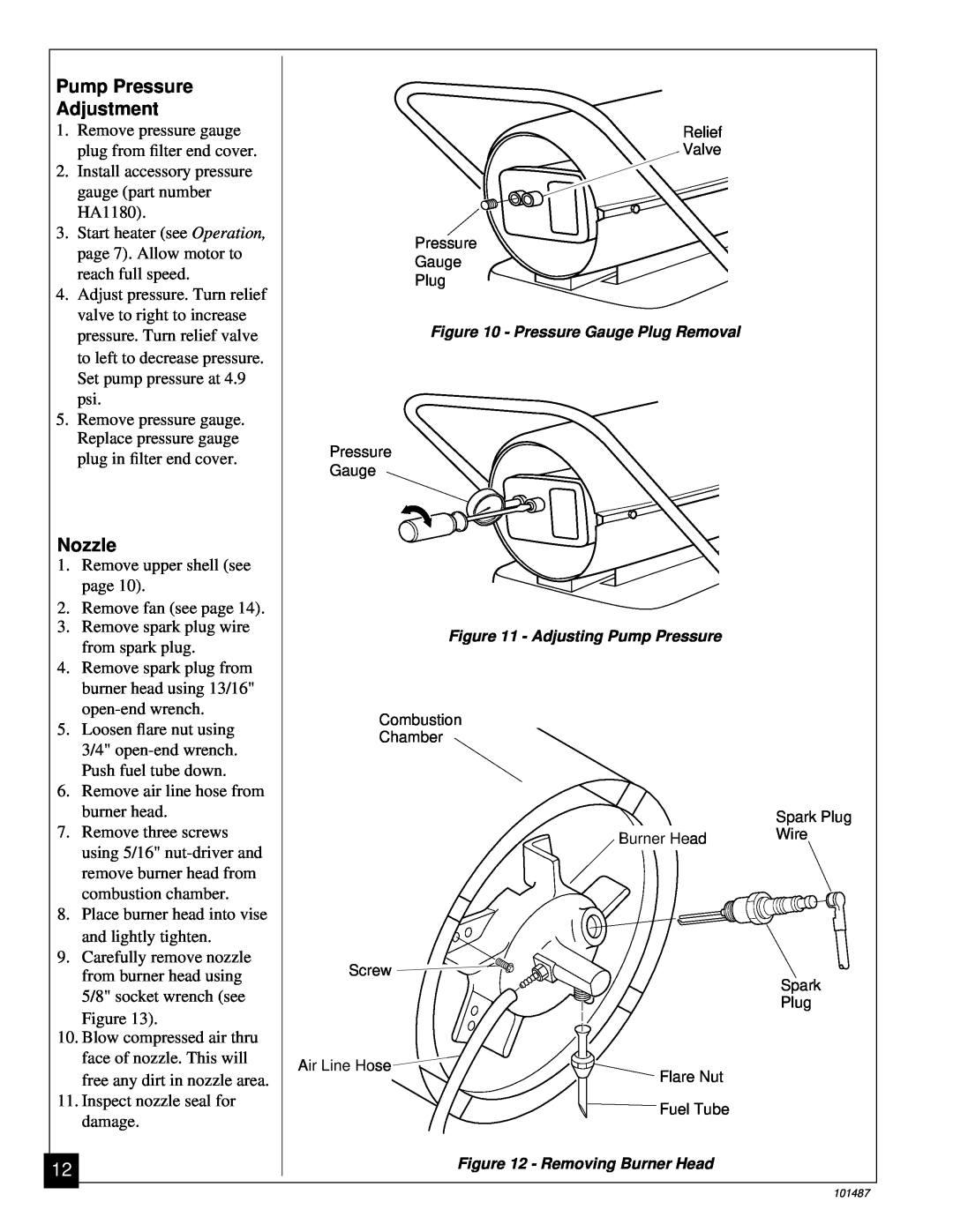 Master Lock BH150CE owner manual Pump Pressure Adjustment, Nozzle 