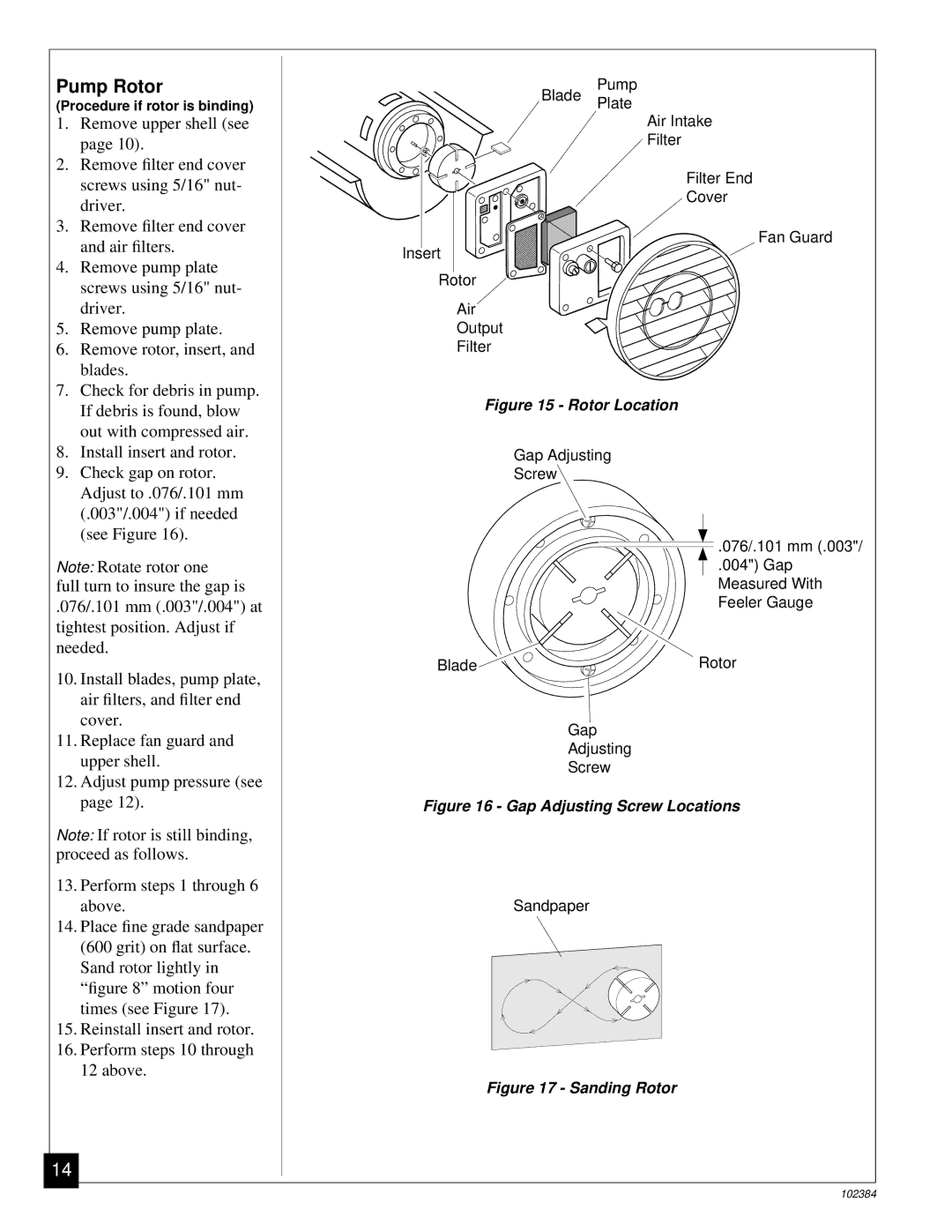 Master Lock BR150CE owner manual Pump Rotor, Rotor Location 