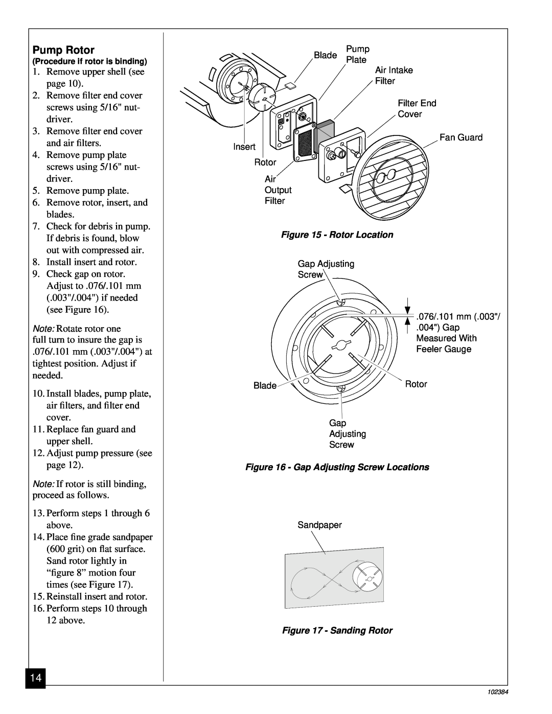 Master Lock BR150CE owner manual Pump Rotor 