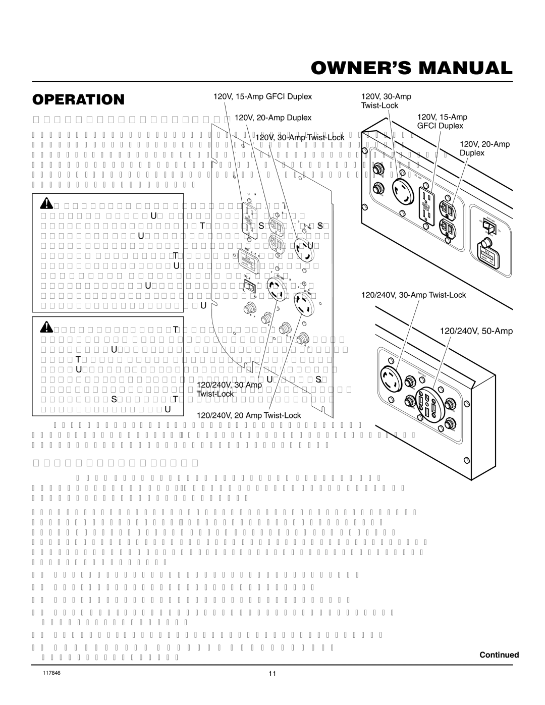 Master Lock MGH8500AIE, MGH10000C installation manual Operation, General Information, Using Receptacle 